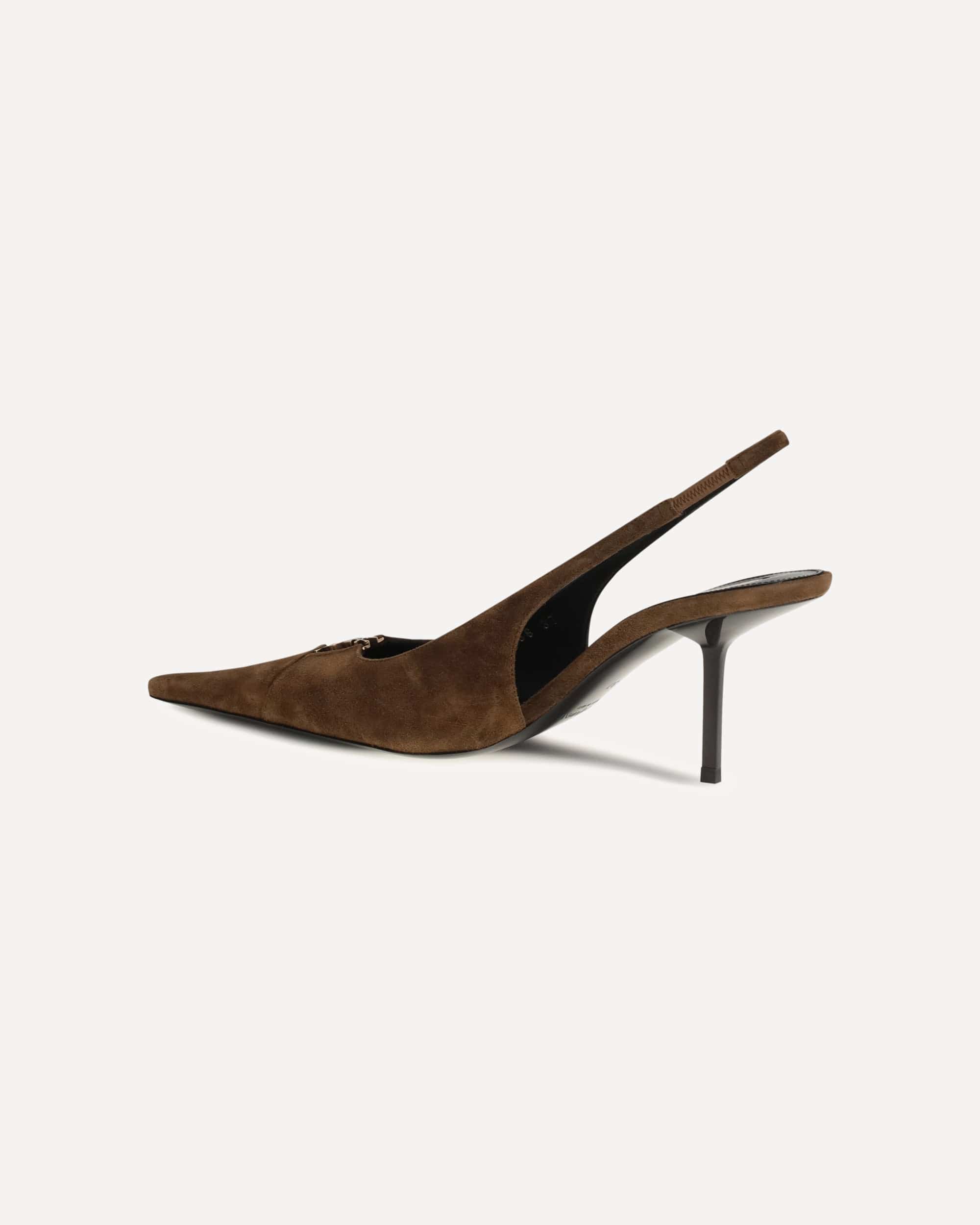 Saint Laurent Babylone Breteuil Suede Pumps
