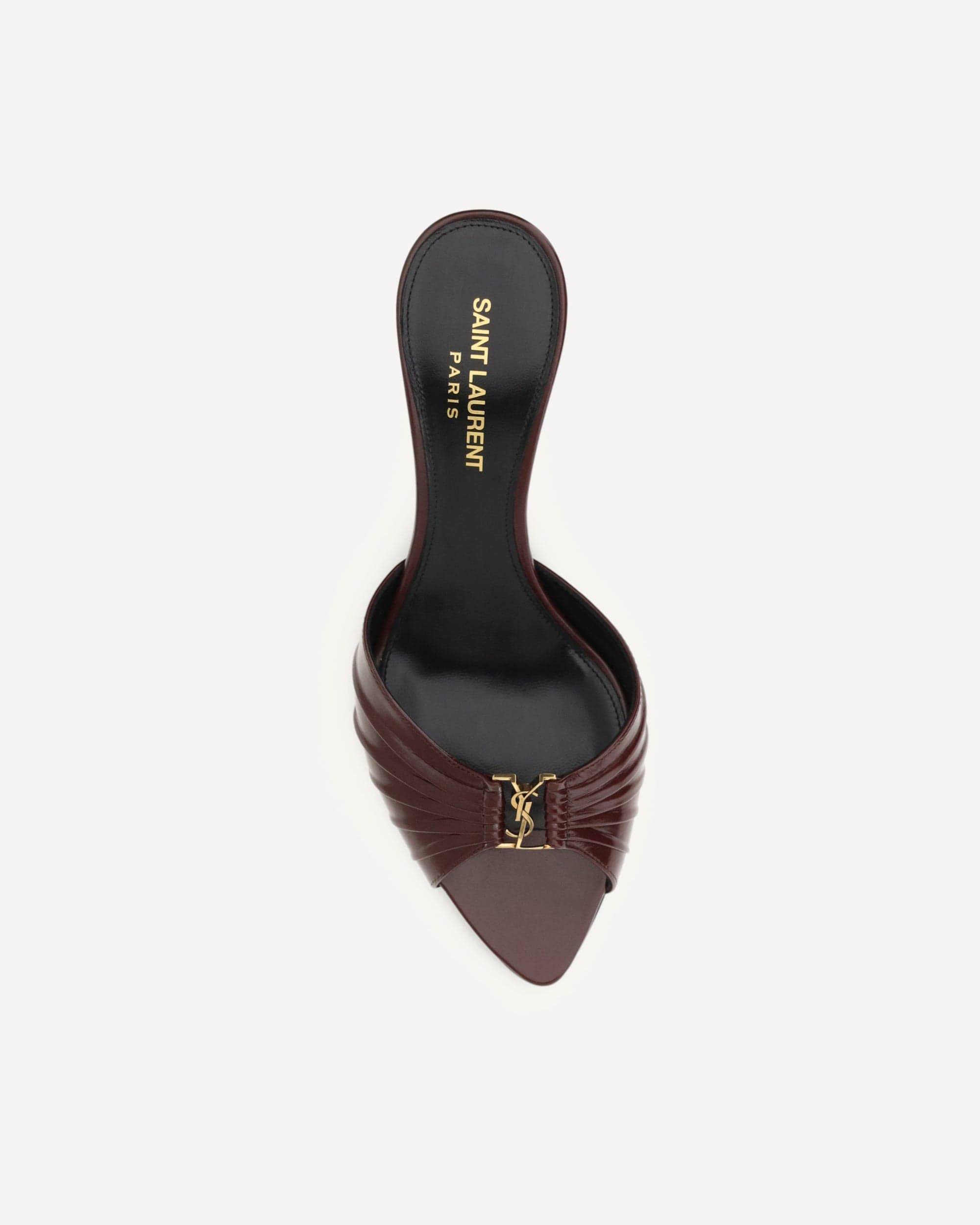 Saint Laurent Babylone Cassandre Bronze Sandals