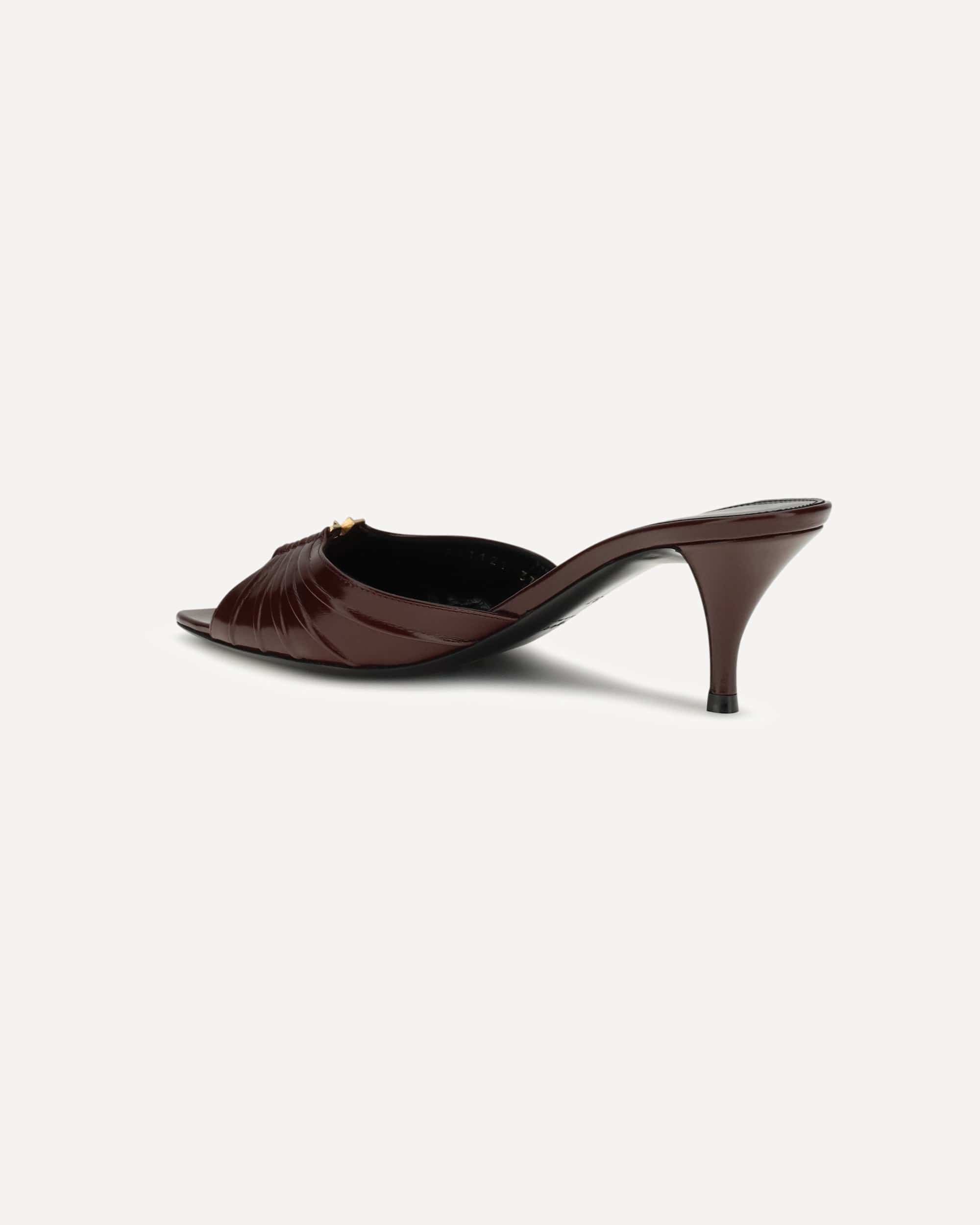 Saint Laurent Babylone Cassandre Bronze Sandals