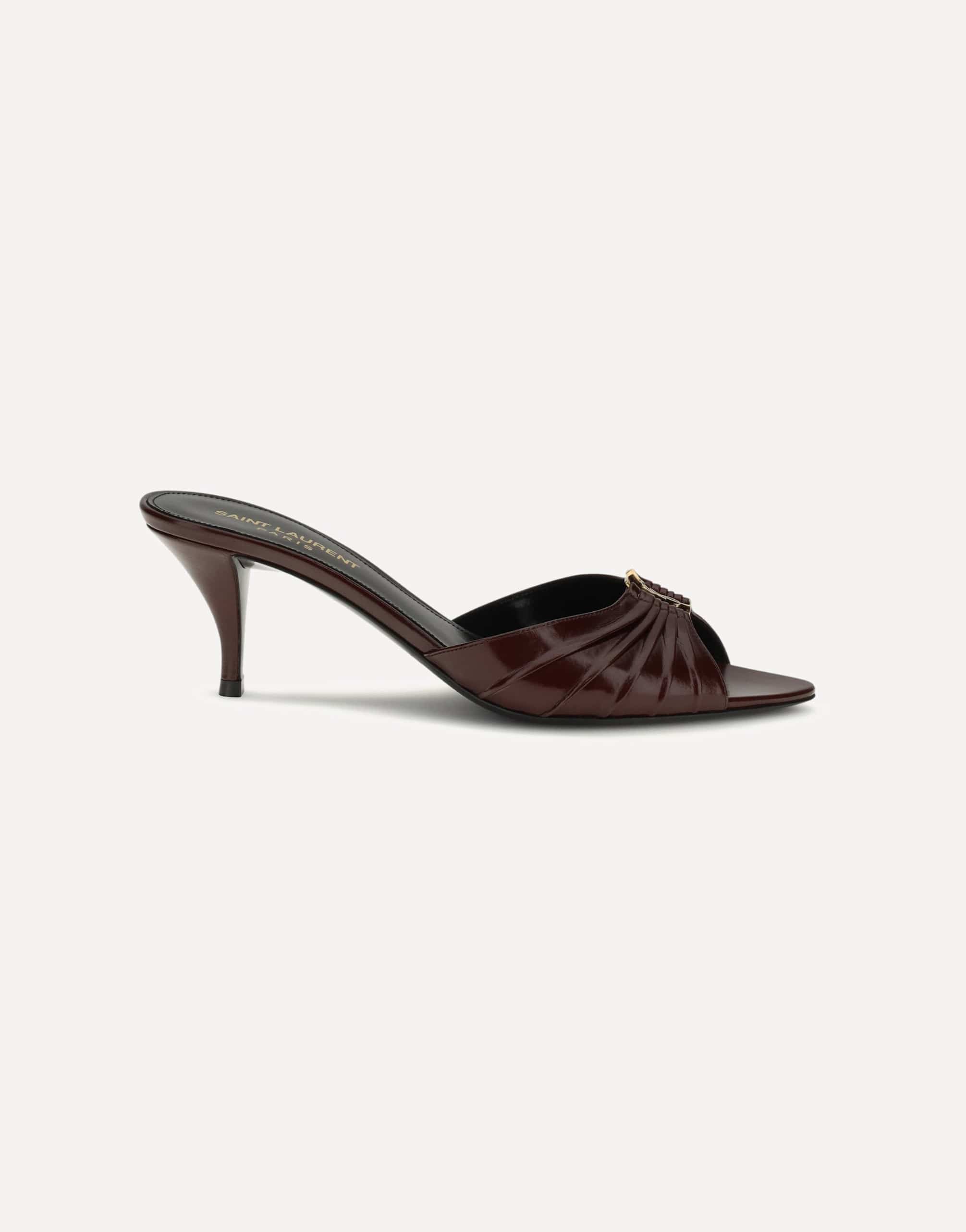 Saint Laurent Babylone Cassandre Bronze Sandals