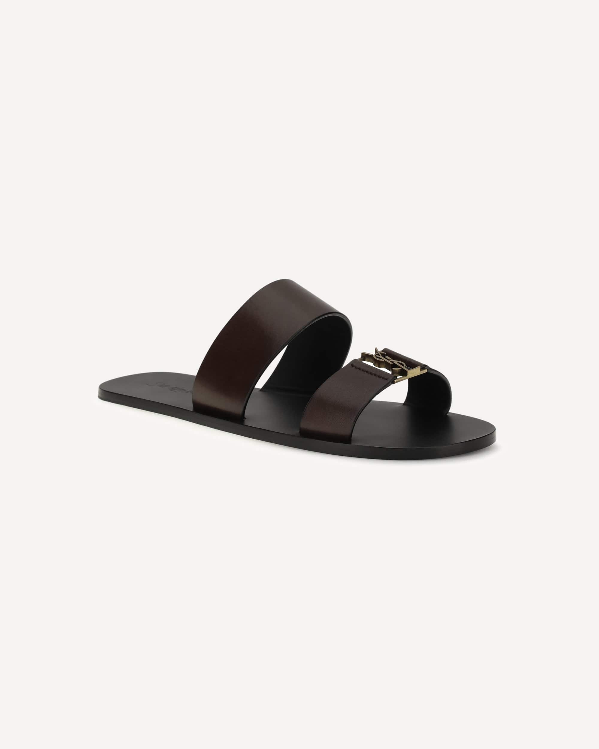Saint Laurent Babylone Sandals Cassandre Logo - alternate view
