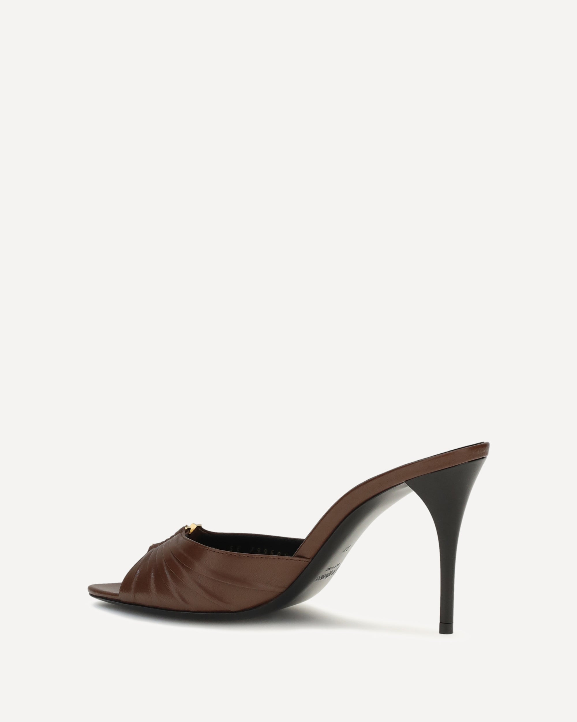 Saint Laurent Babylone Smooth Leather Mules - alternate view