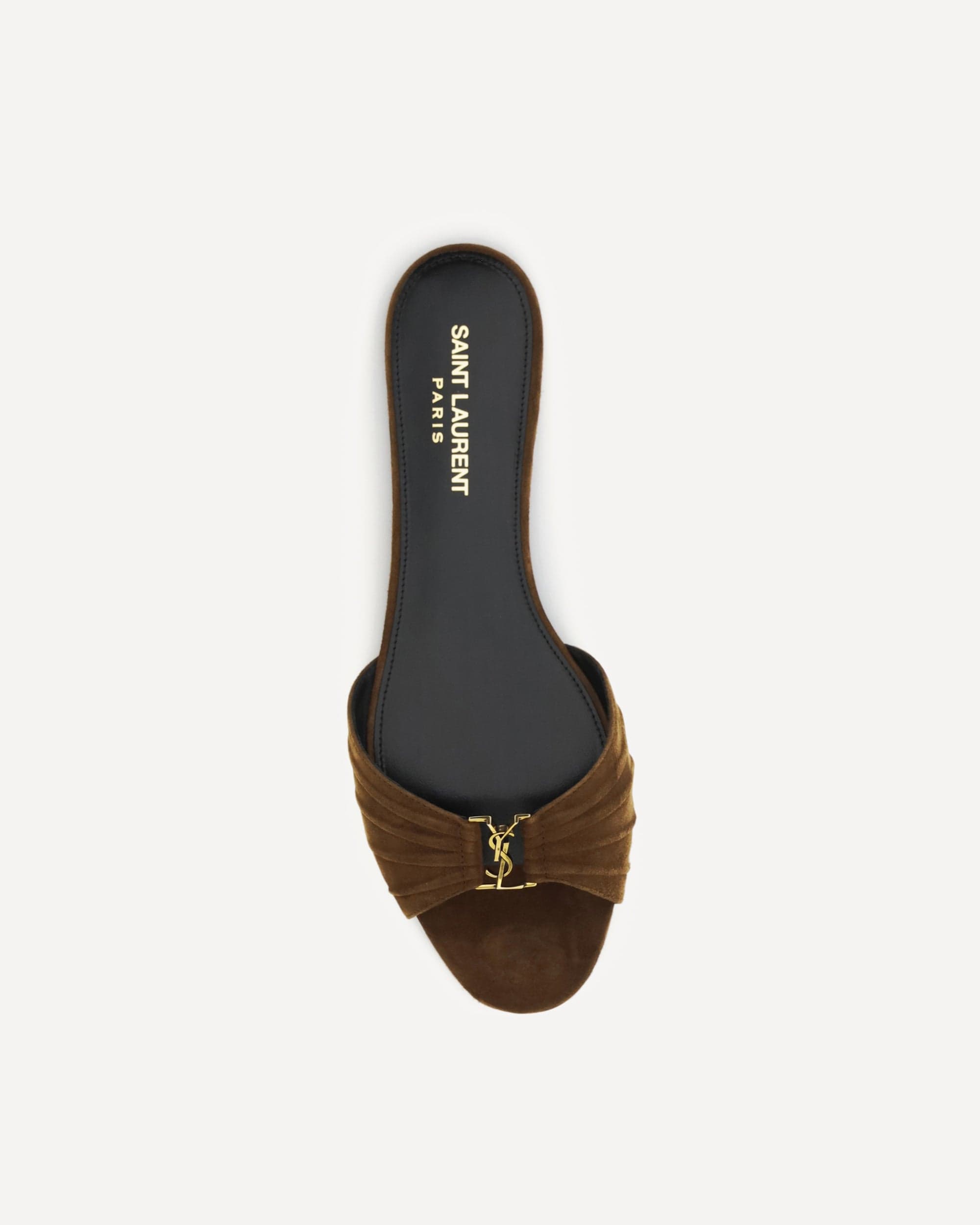 Saint Laurent Babylone Suede Sandals