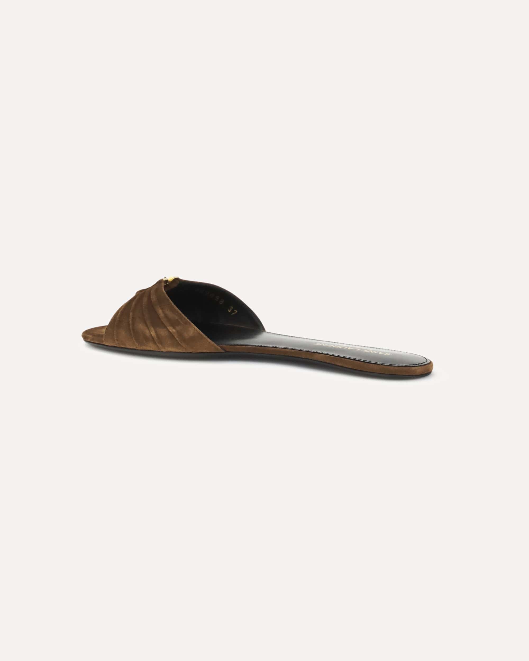 Saint Laurent Babylone Suede Sandals