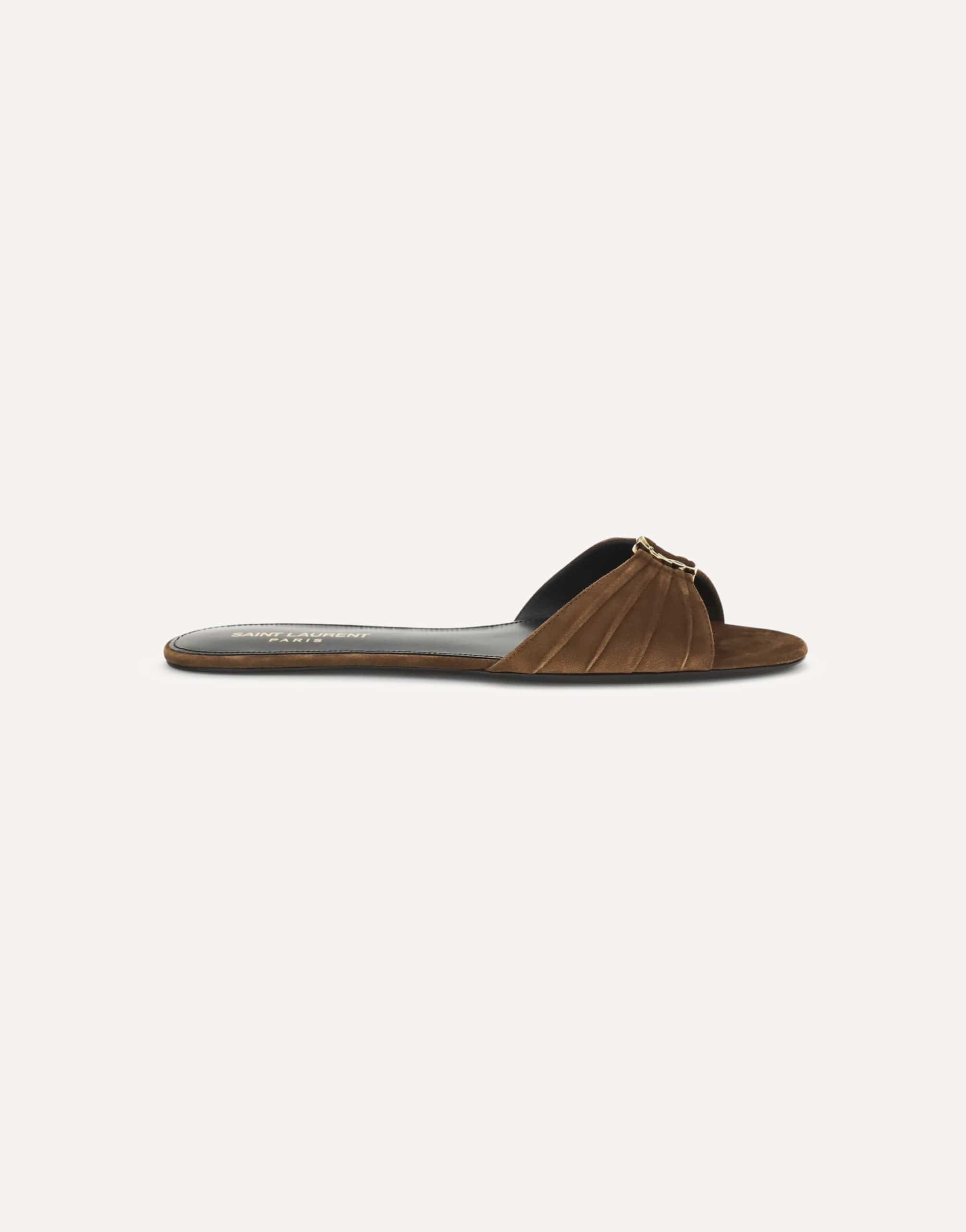 Saint Laurent Babylone Suede Sandals