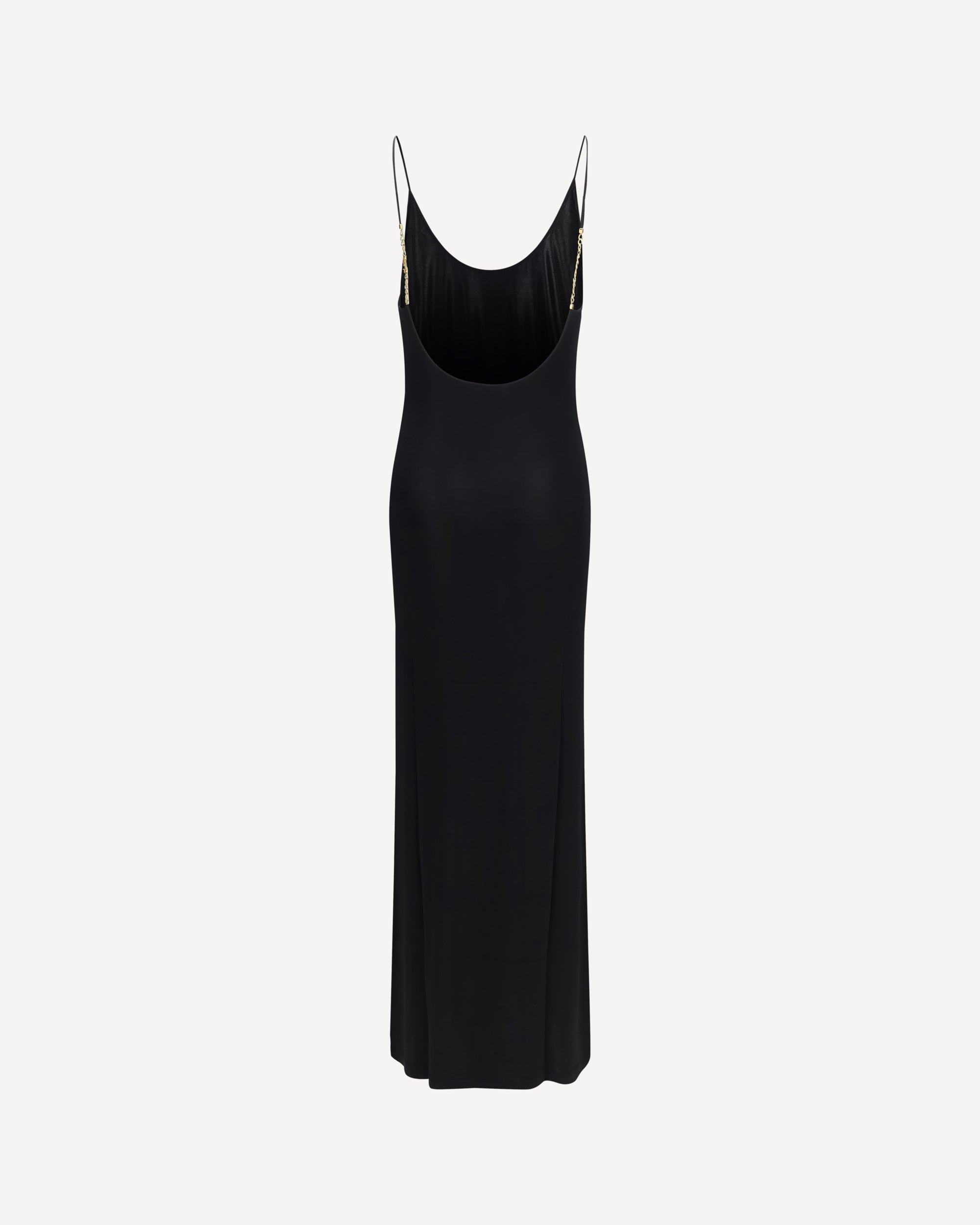 Saint Laurent Платье макси из трикотажа без спины Saint Laurent с цепочкой Cassandre - alternate view