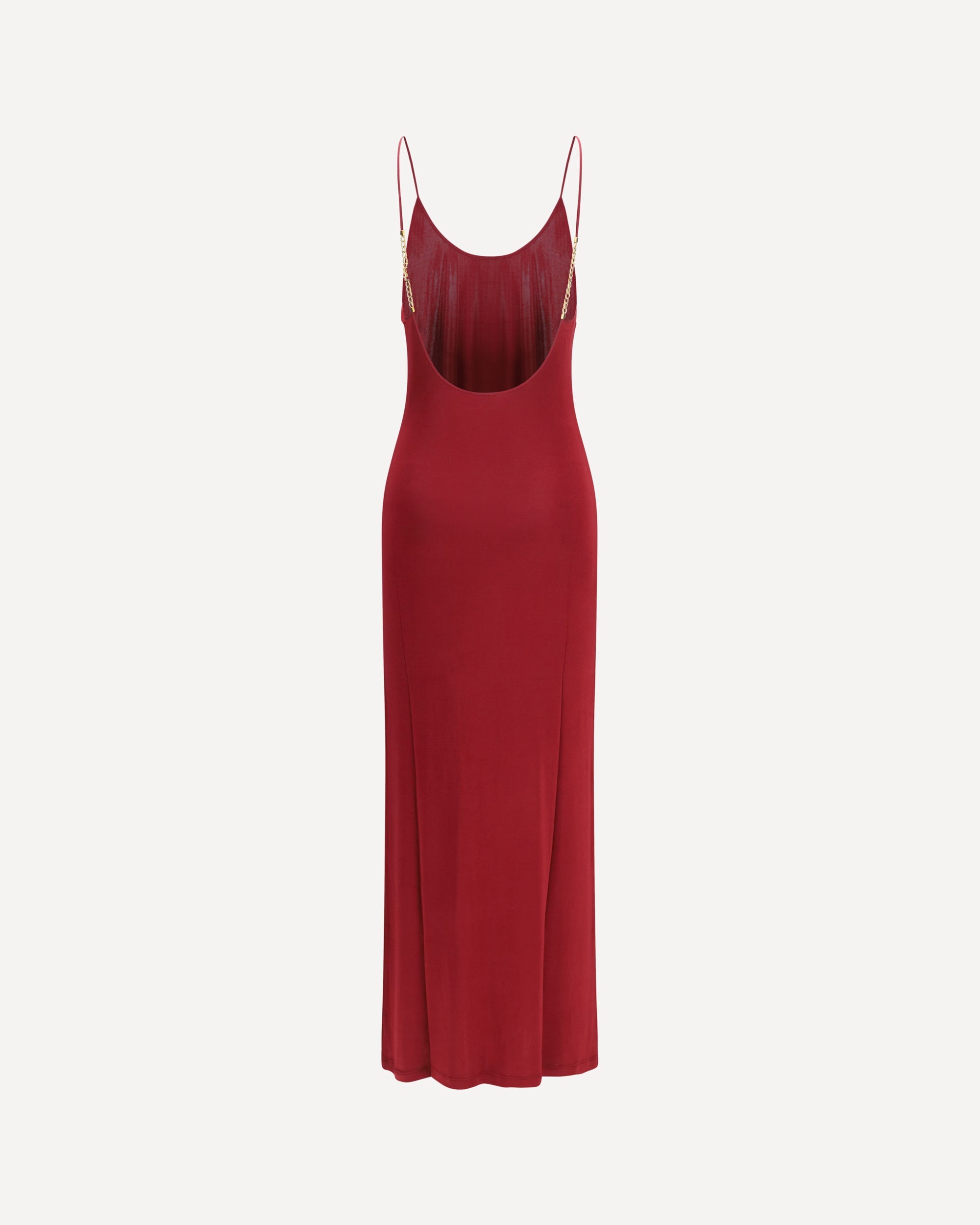 Saint Laurent Backless Knit Dress With Cassandre Chain - alternate view