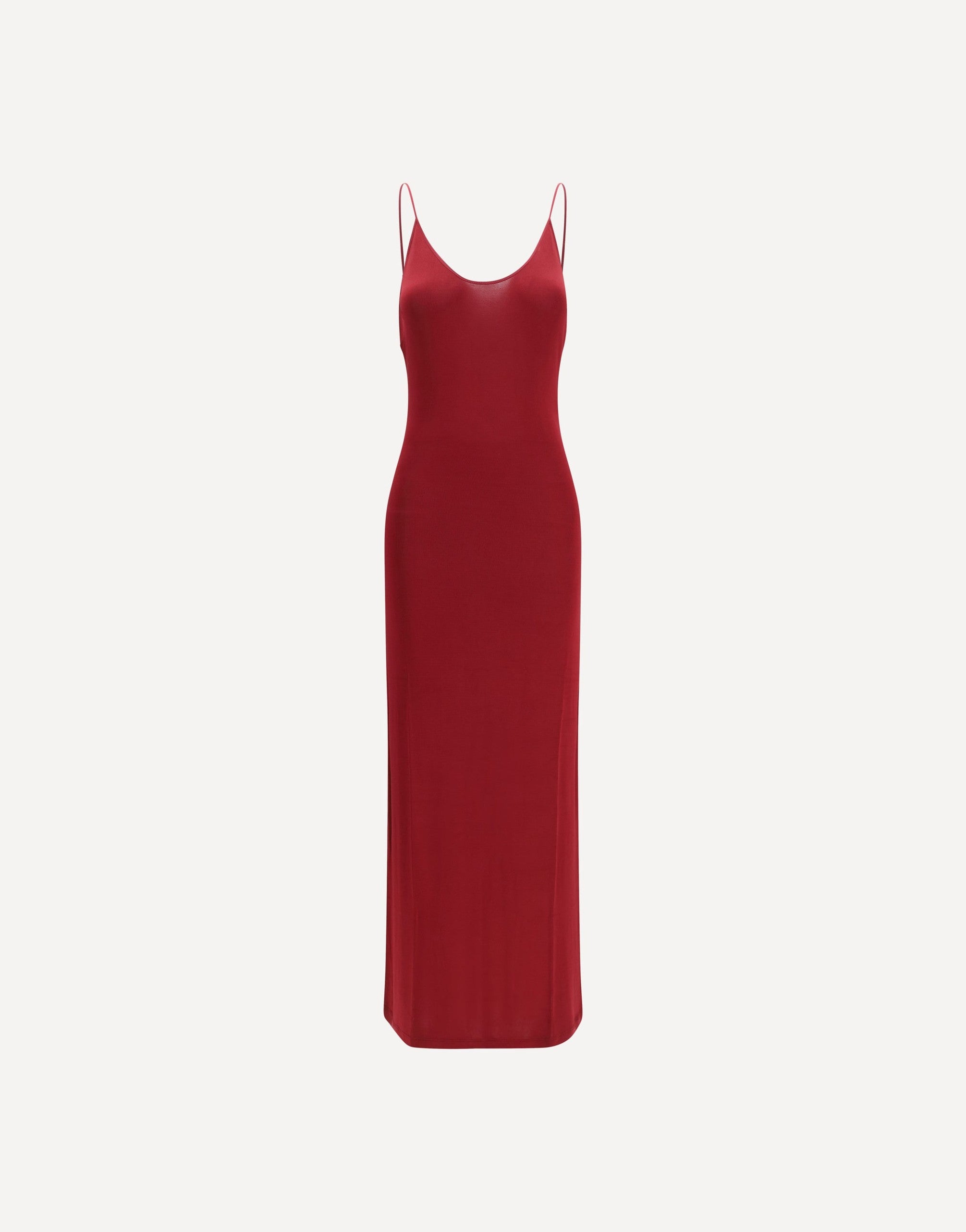 Saint Laurent Backless Knit Dress With Cassandre Chain