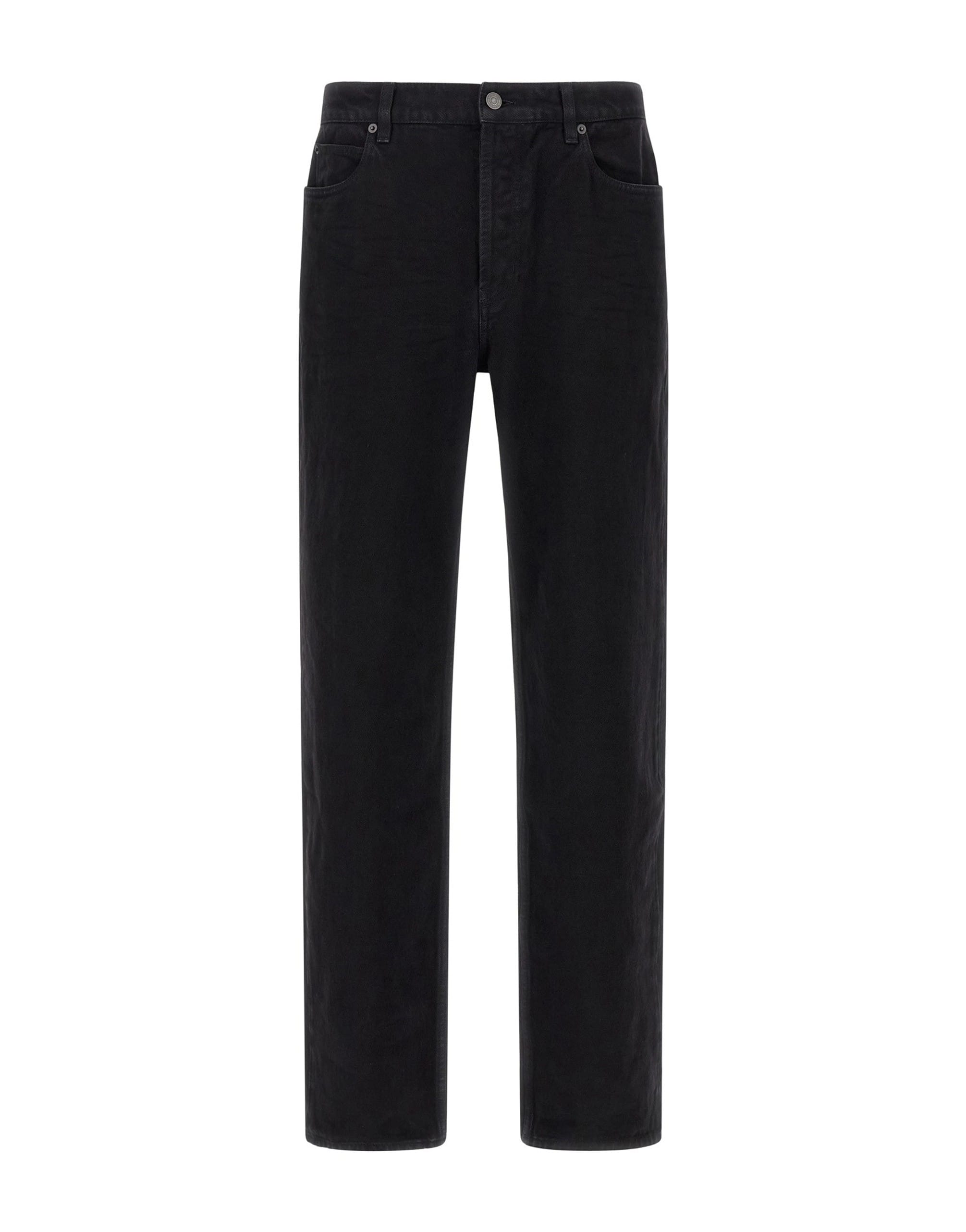 Saint Laurent Saint Laurent Black Straight-Leg Denim Jeans