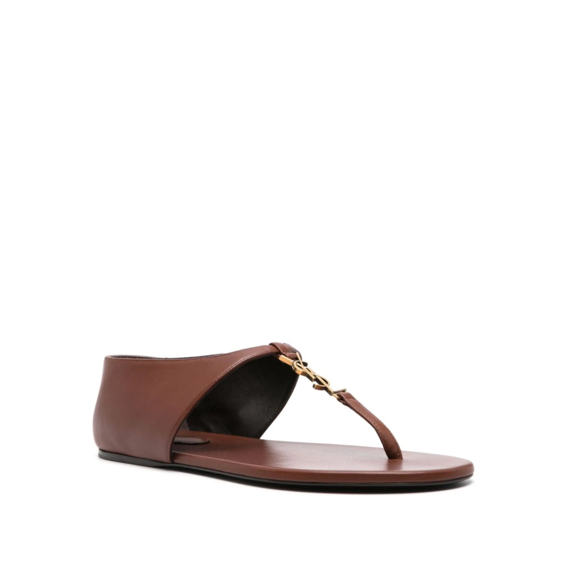 Saint Laurent Sandalen mit Cassandra-Logoplakette