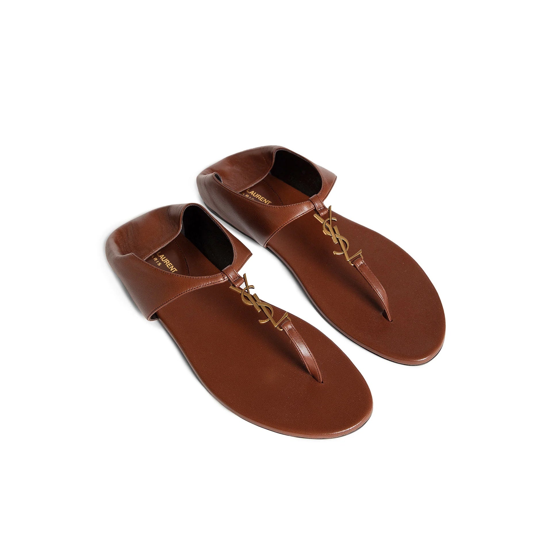 Saint Laurent Sandalen mit Cassandra-Logoplakette