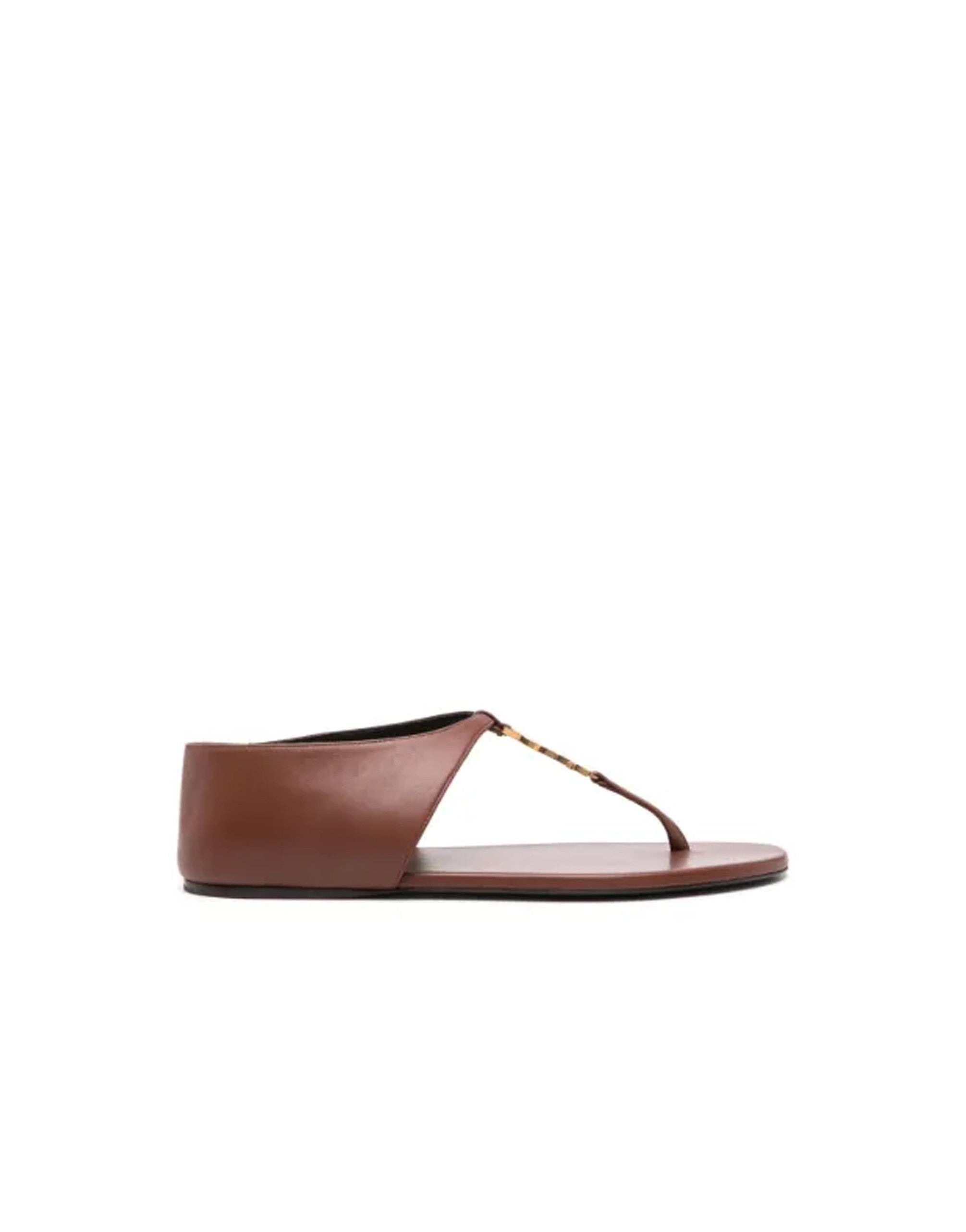 Saint Laurent Cassandra Logo Plaque Sandals