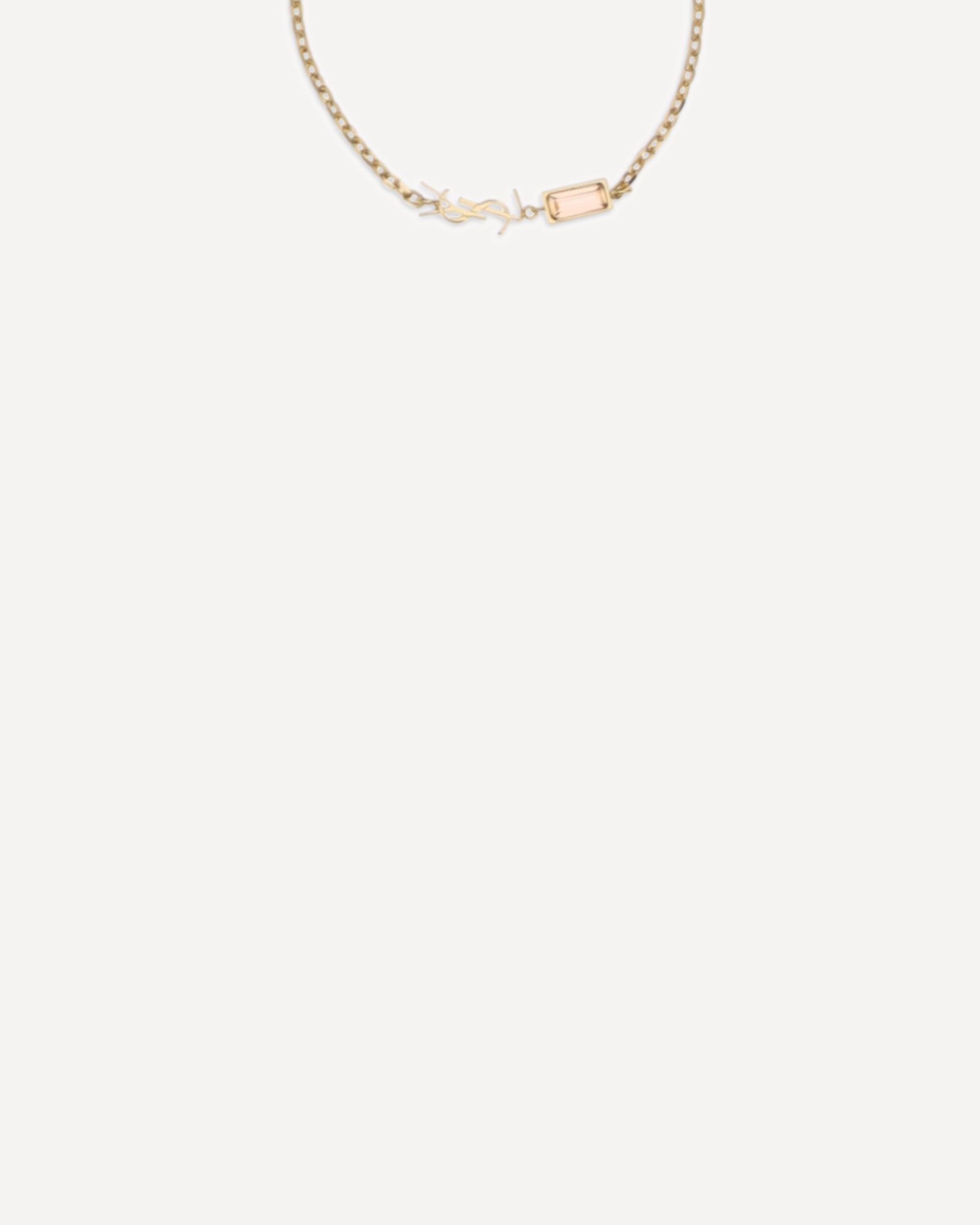 Saint Laurent Cassandre Bracelet With Charms And Strass