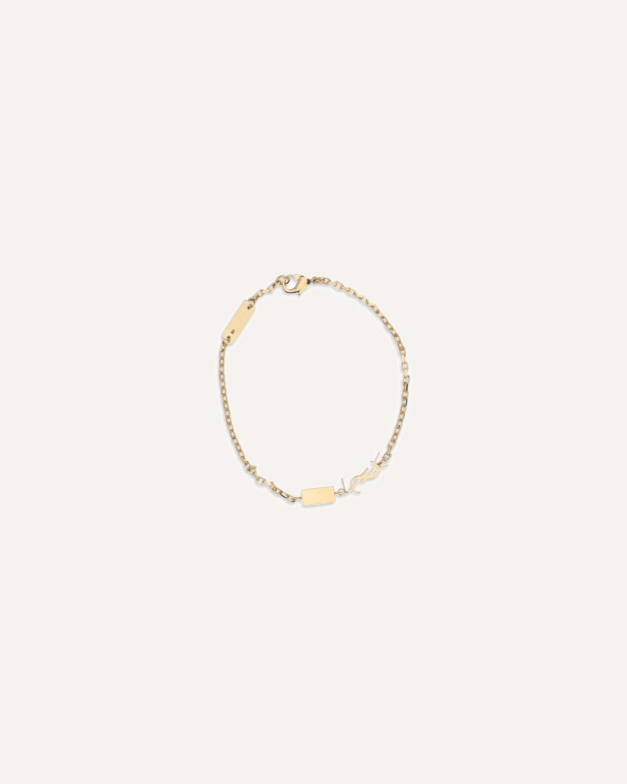 Saint Laurent Cassandre Bracelet With Charms And Strass