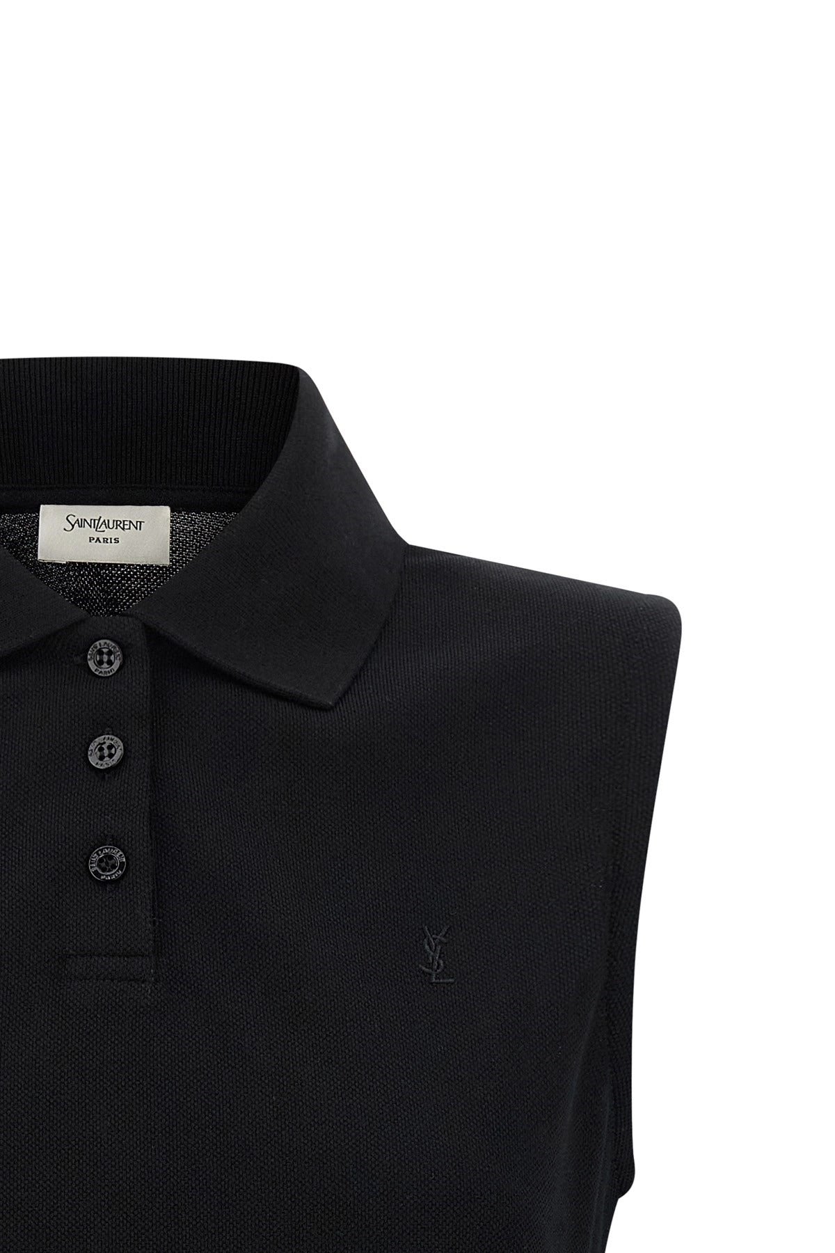 Saint Laurent Saint Laurent Cassandre Embroidered Polo Shirt