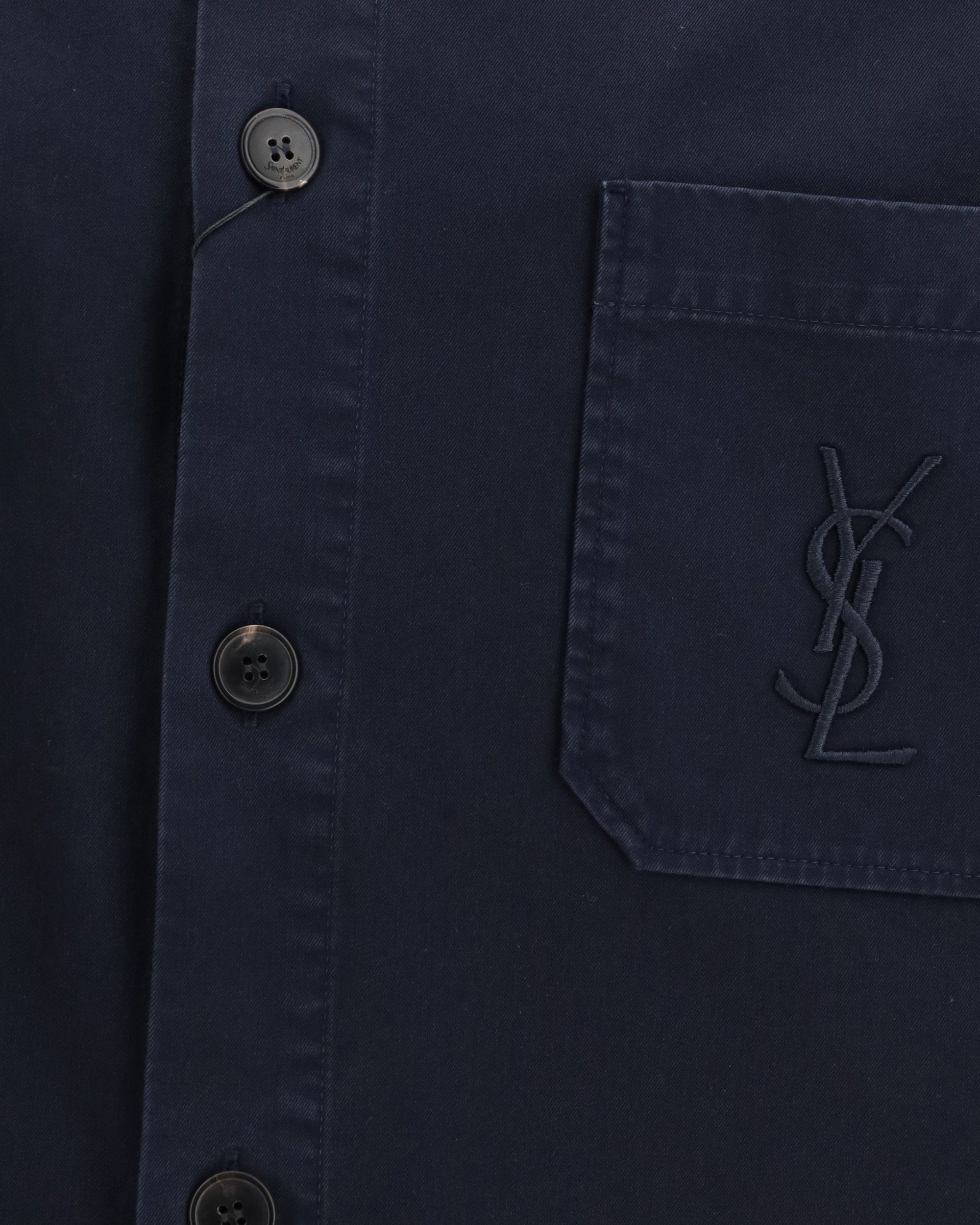 Saint Laurent Cassandre Gabardine Logo Overshirt