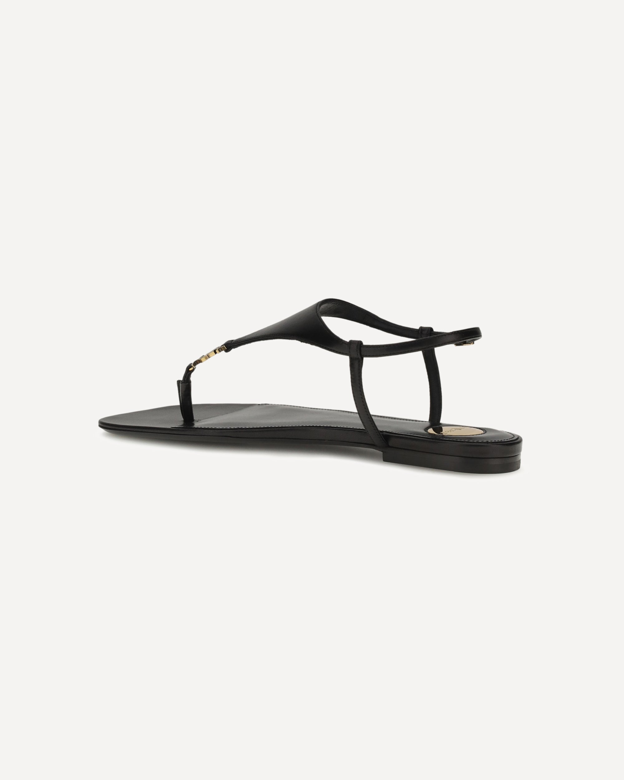 Sandales en cuir Cassandre Saint Laurent