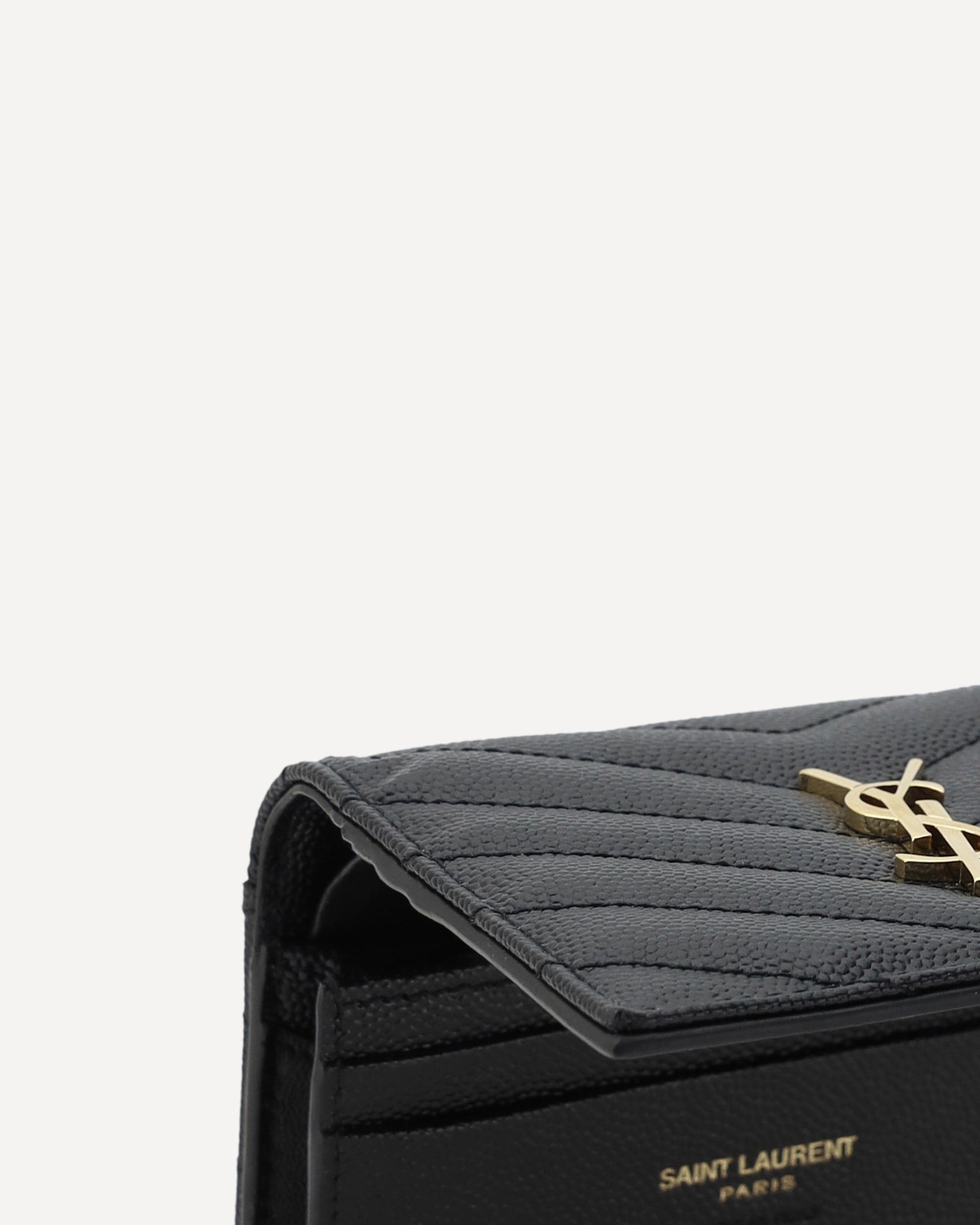 Saint Laurent Cassandre Matelassé Card Holder