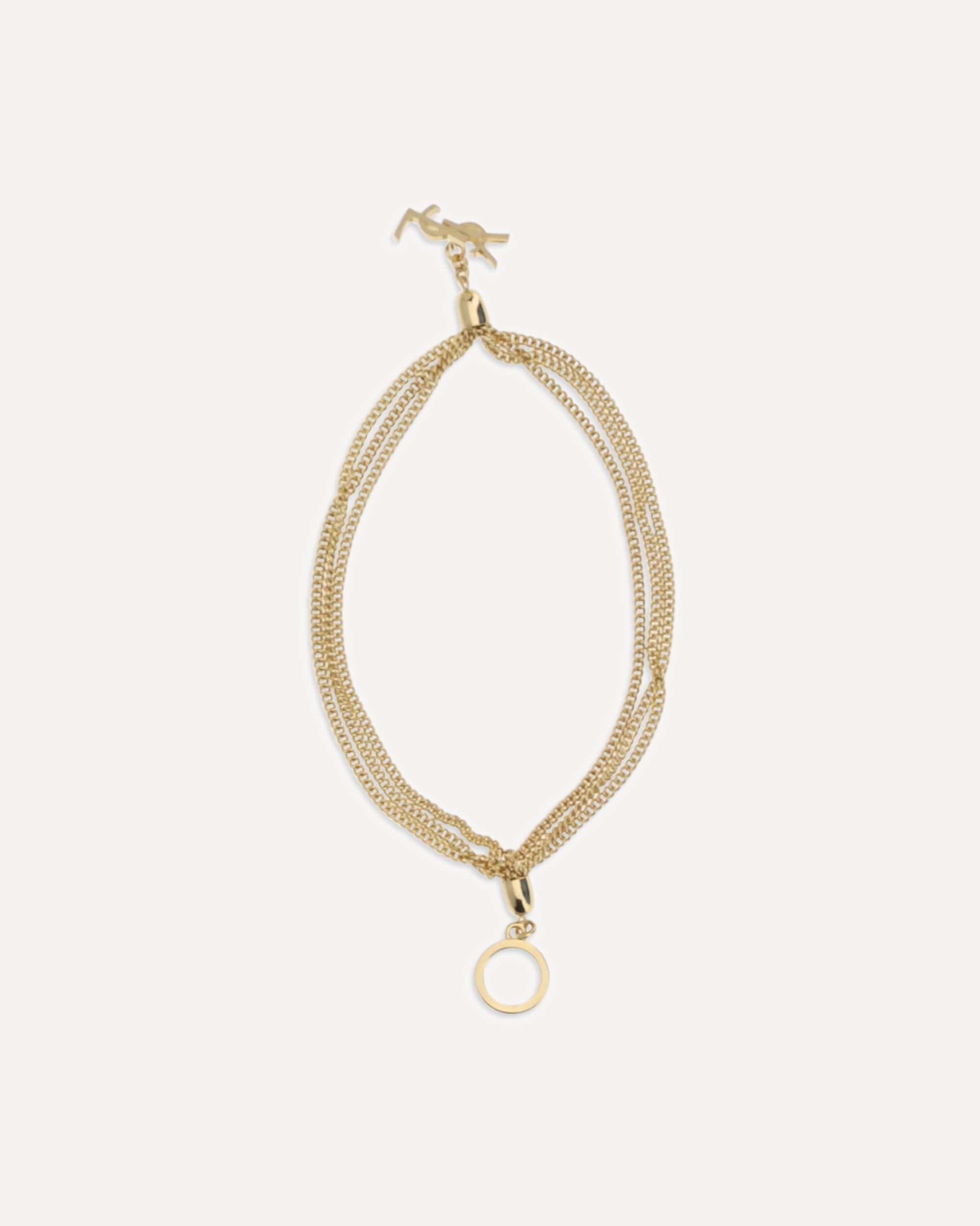 Saint Laurent Cassandre Pendant Tassel Bracelet - alternate view