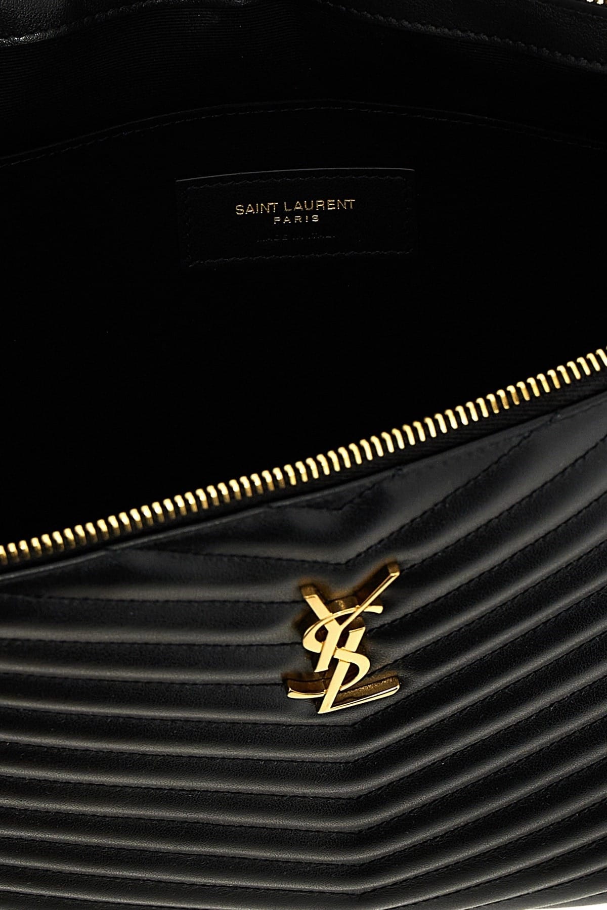 Saint Laurent Saint Laurent Cassandre Quilted Leather Clutch