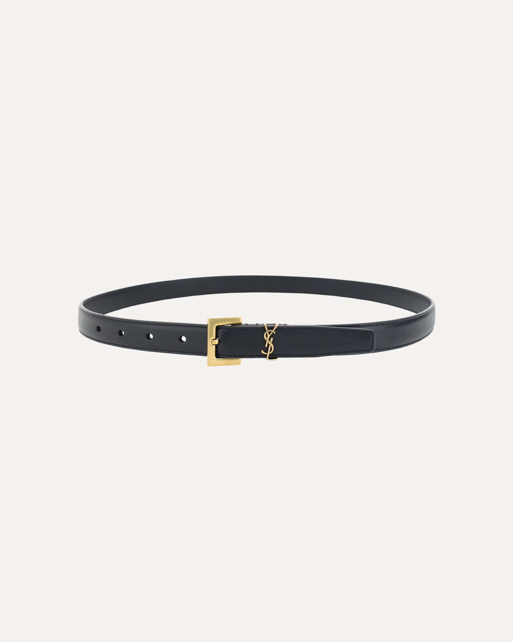 Saint Laurent Cassandre Slim Belt
