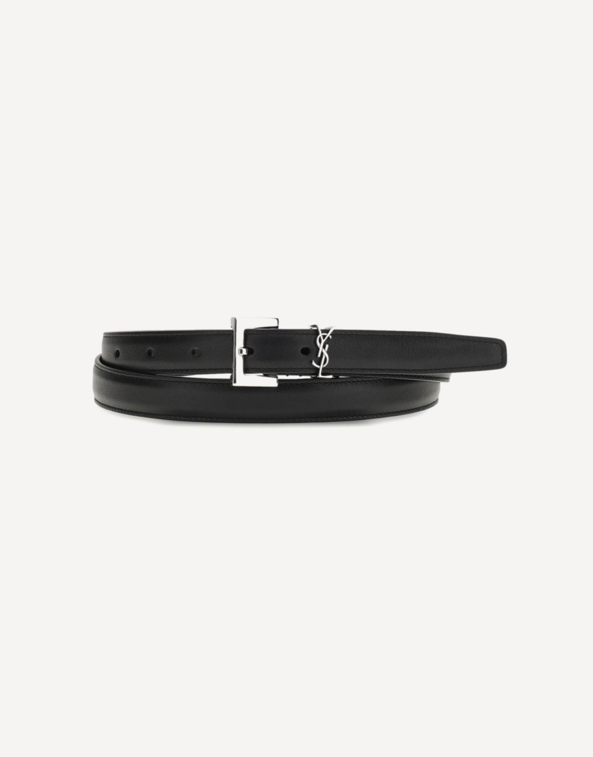 Saint Laurent Cassandre Slim Belt