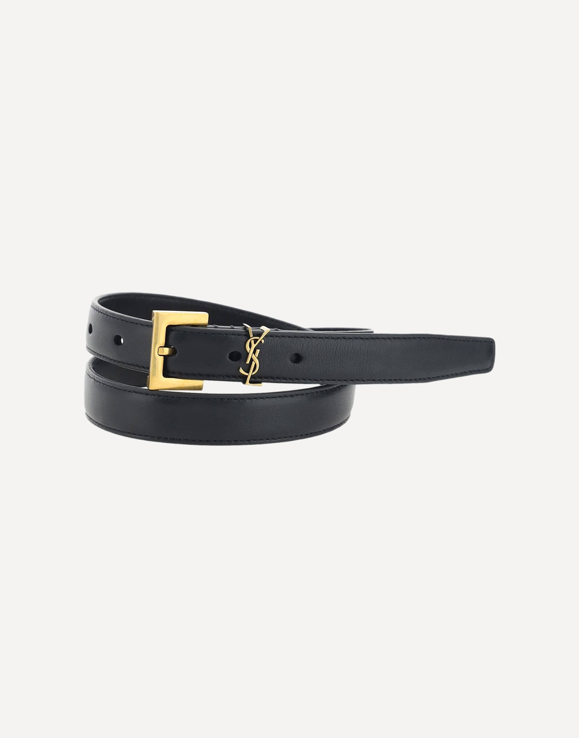 Saint Laurent Cassandre Slim Belt