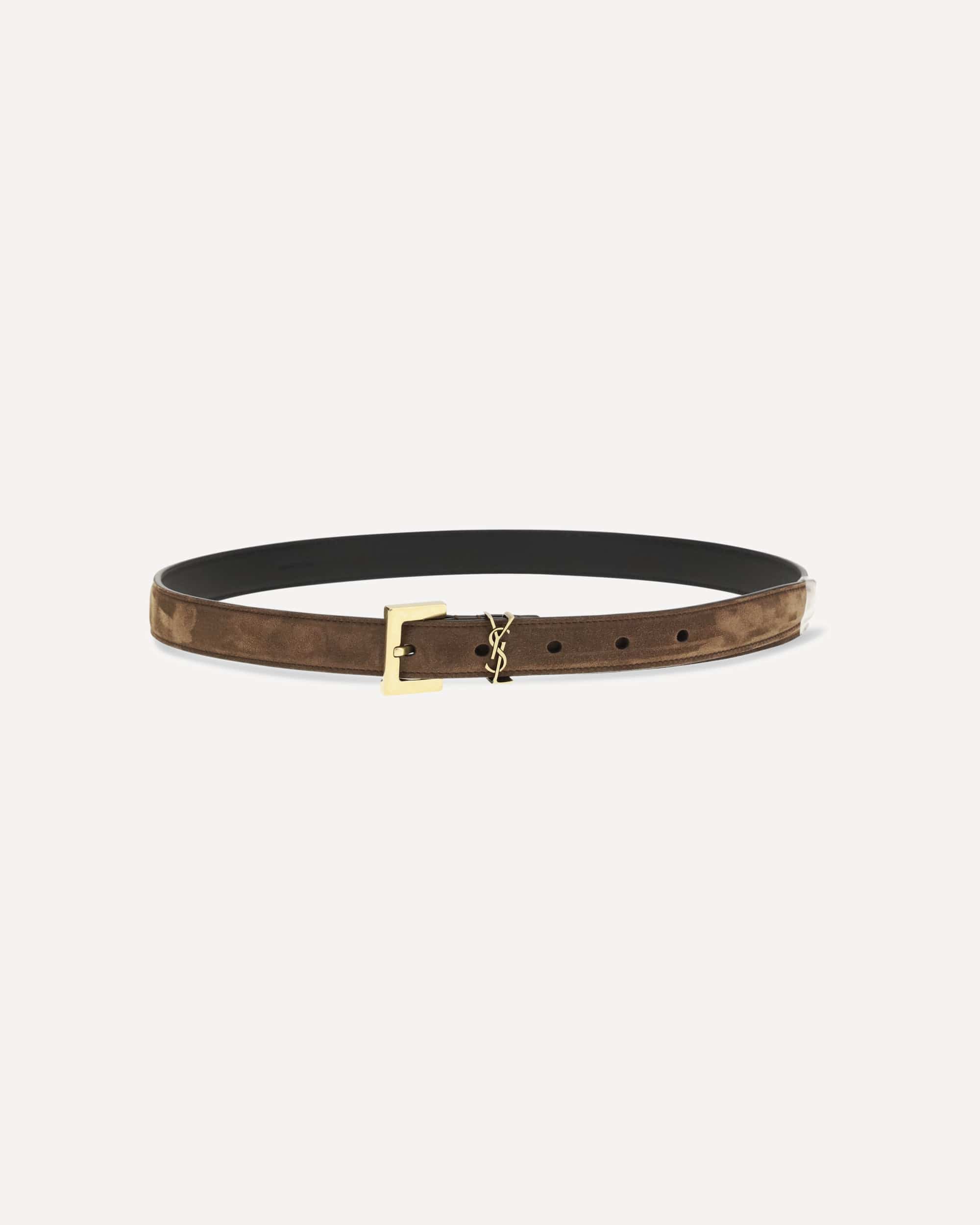 Cassandre Slim Suede Belt - alternate view