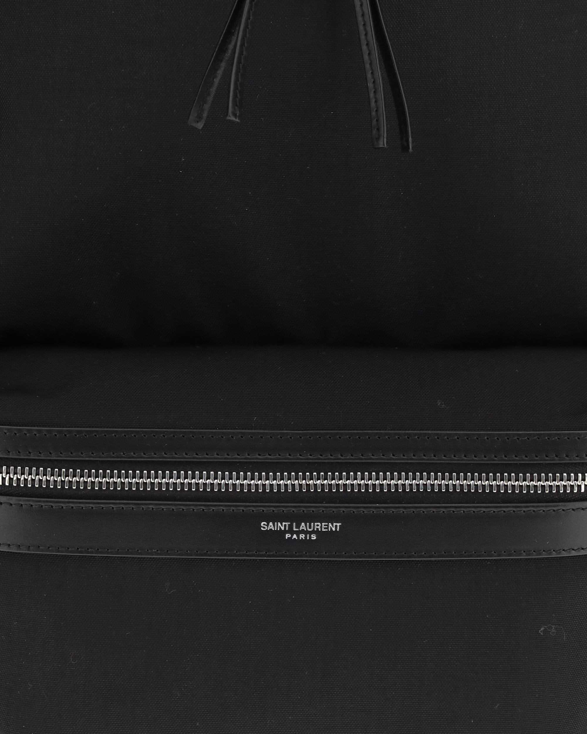 Saint Laurent City Backpack In Leather And Nylon