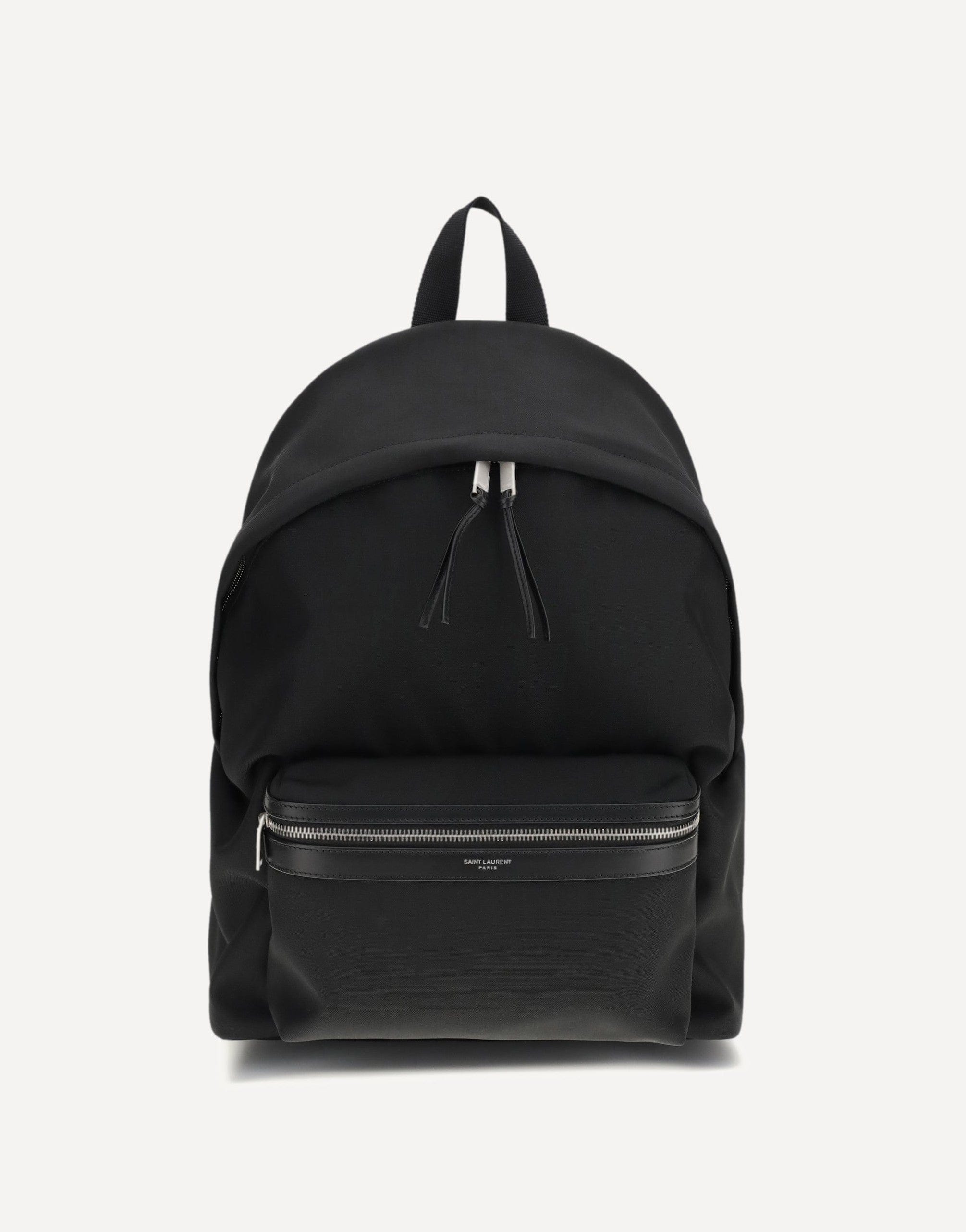 Saint Laurent City Backpack In Leather And Nylon