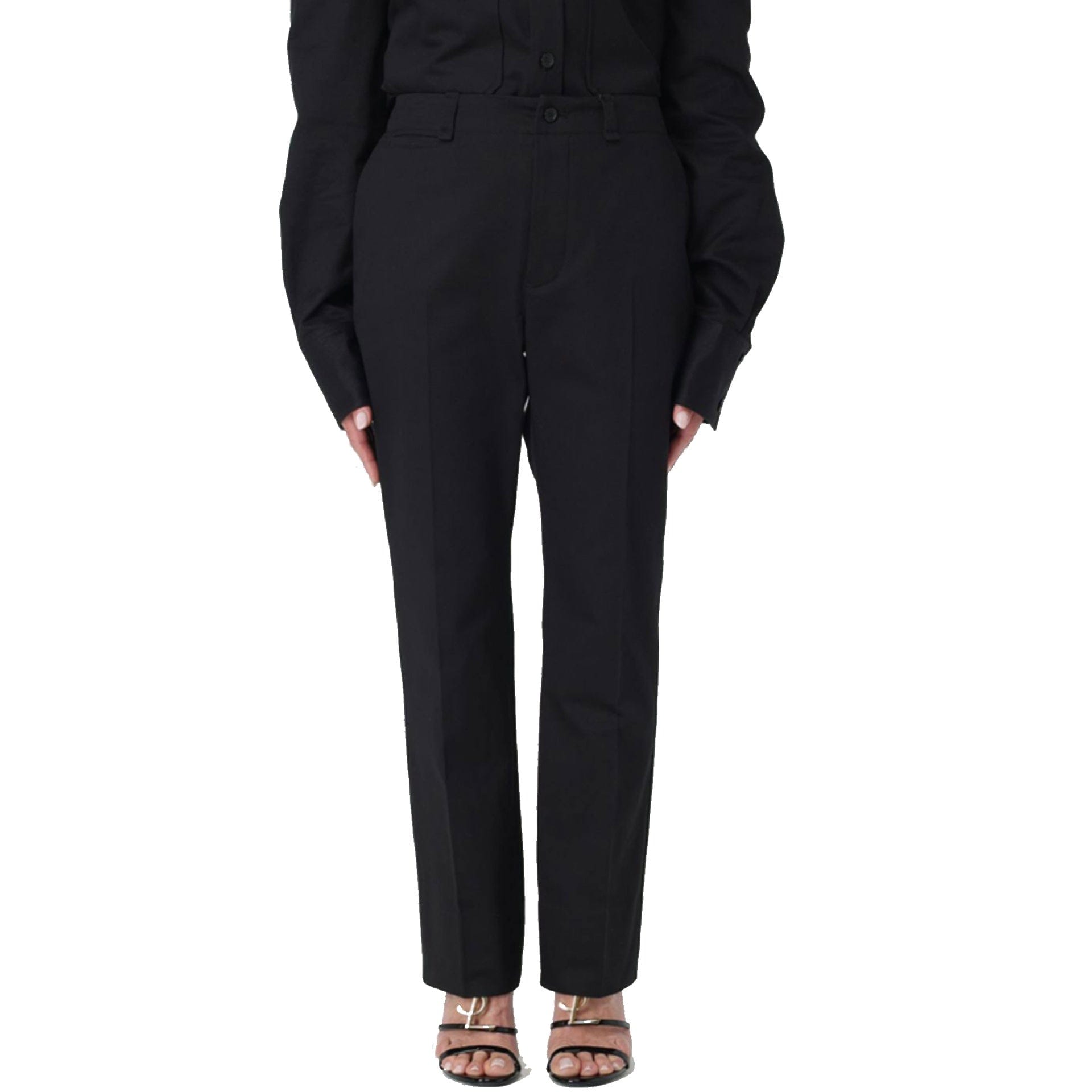 Saint Laurent Cotton Front Button Trousers - alternate view