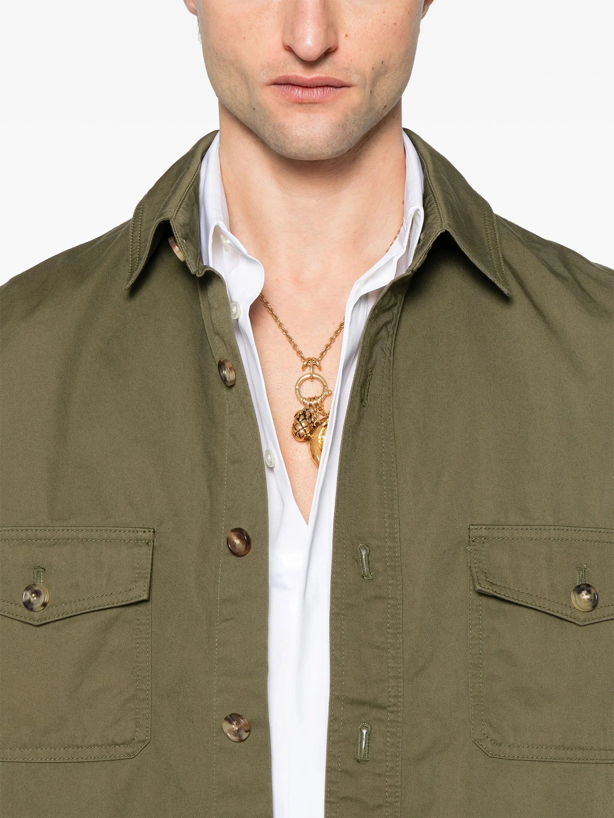 Saint Laurent Cotton Twill Overshirt