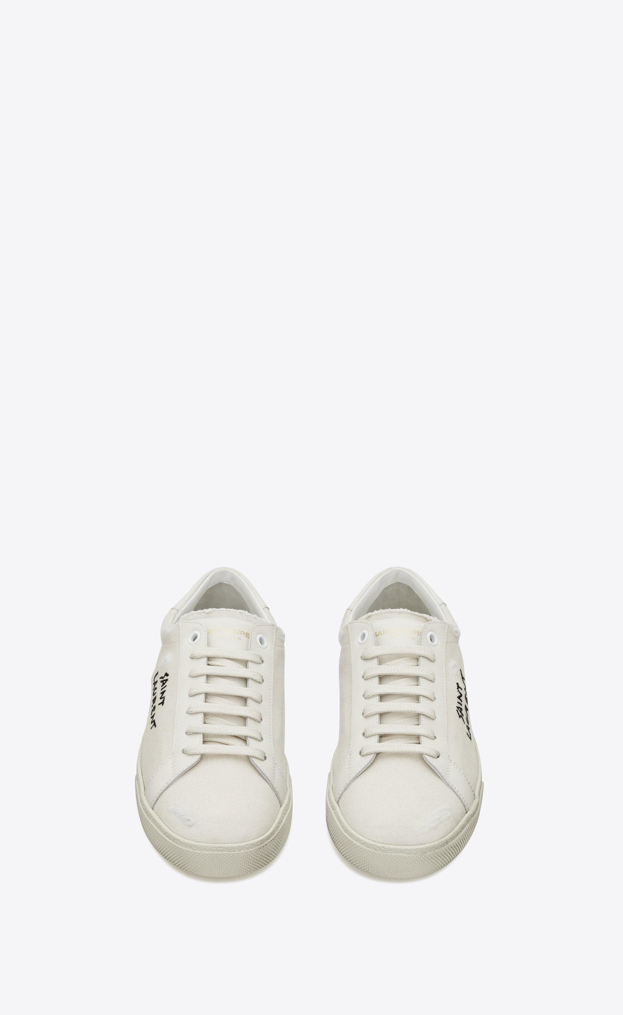 Saint Laurent Court Classic Sl/06 Embroidered Sneakers