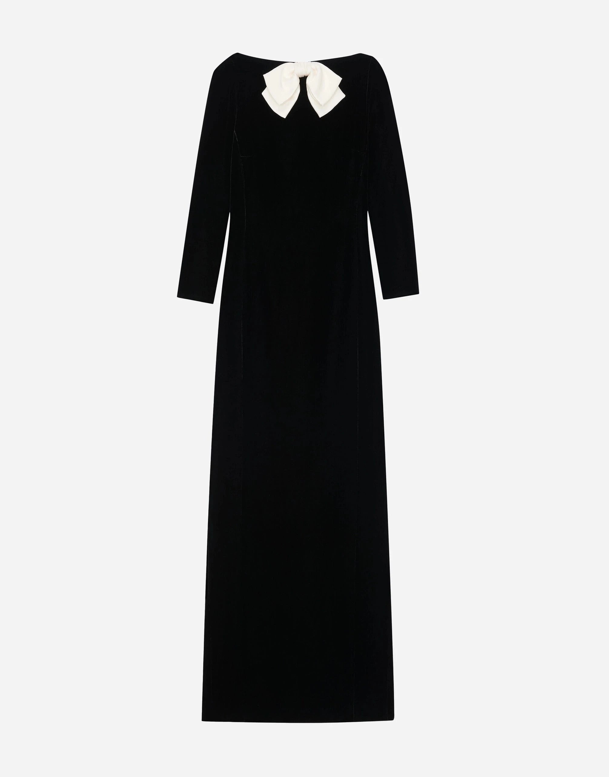 Saint Laurent Cupro Velvet Long Dress