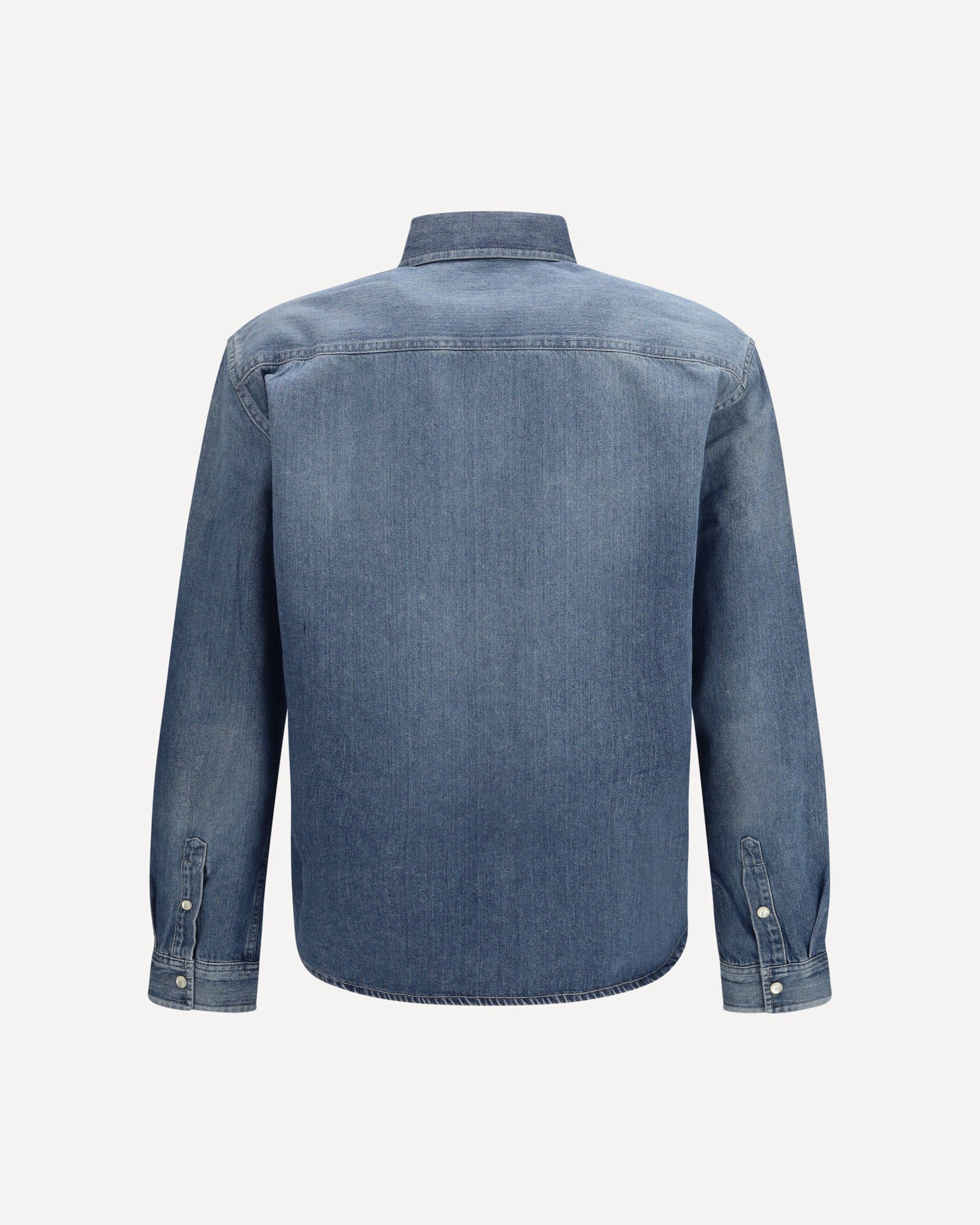 Denim Shirt With Pointed Collar - alternate view