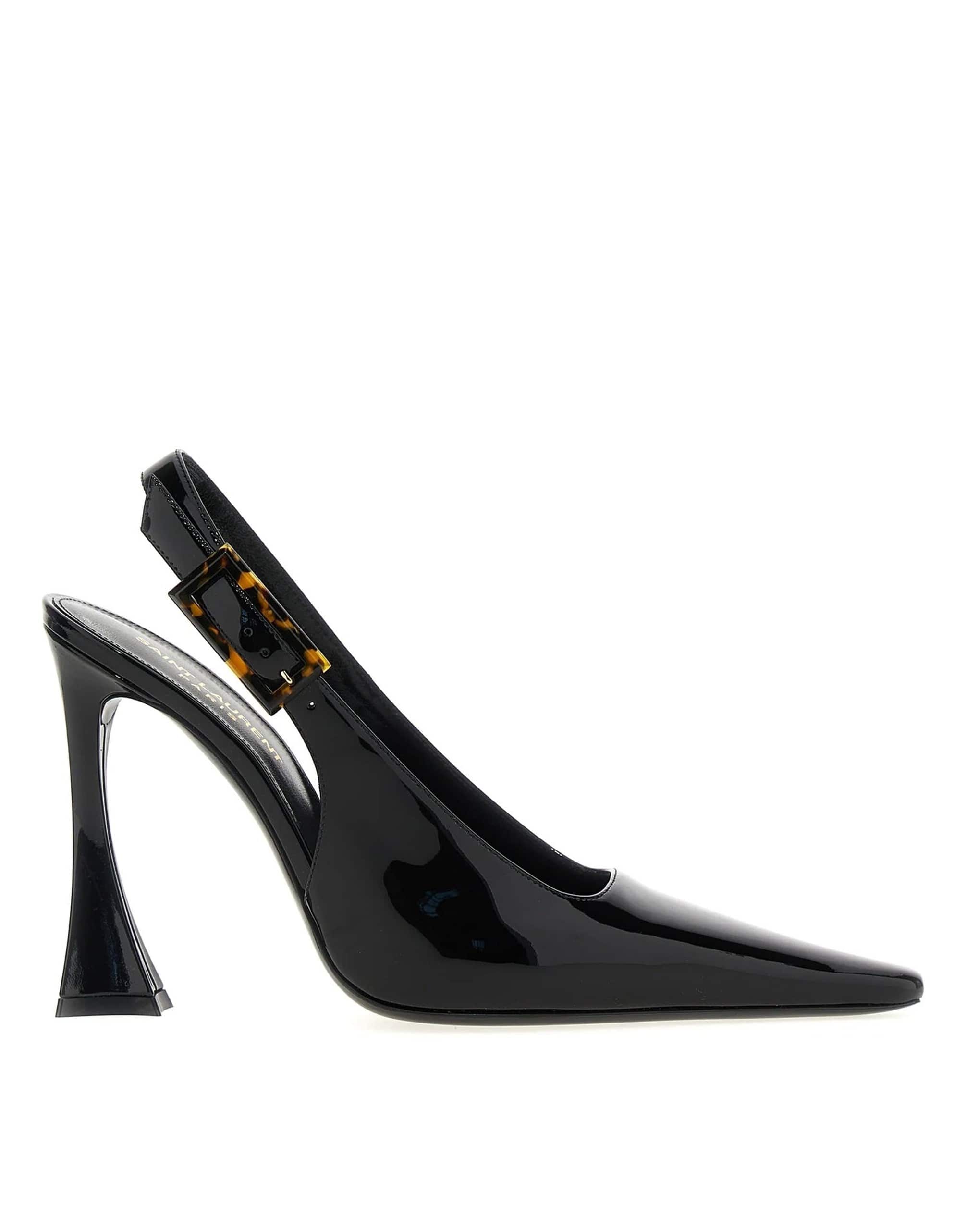 Saint Laurent Dune Leather Slingback Pumps