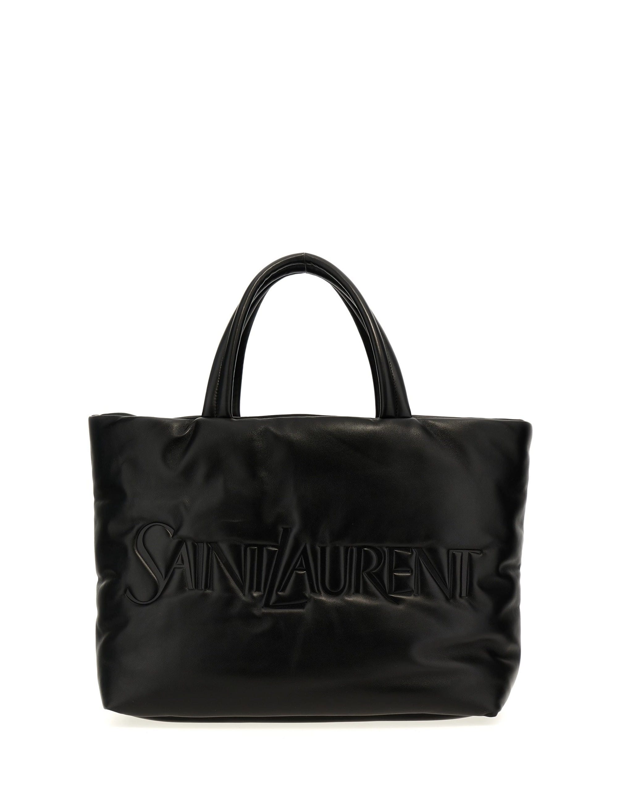 Saint Laurent Saint Laurent Embossed Logo Shopping Bag