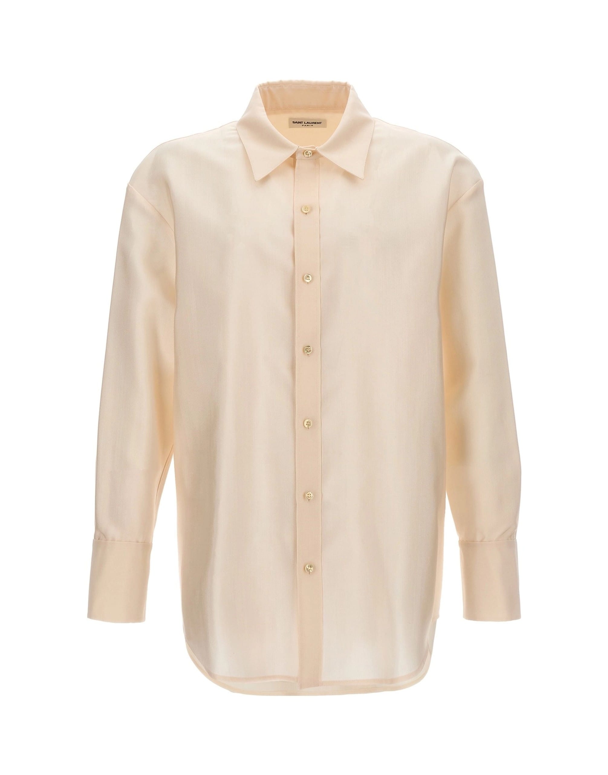 Saint Laurent Saint Laurent Faille Wool Blend Shirt
