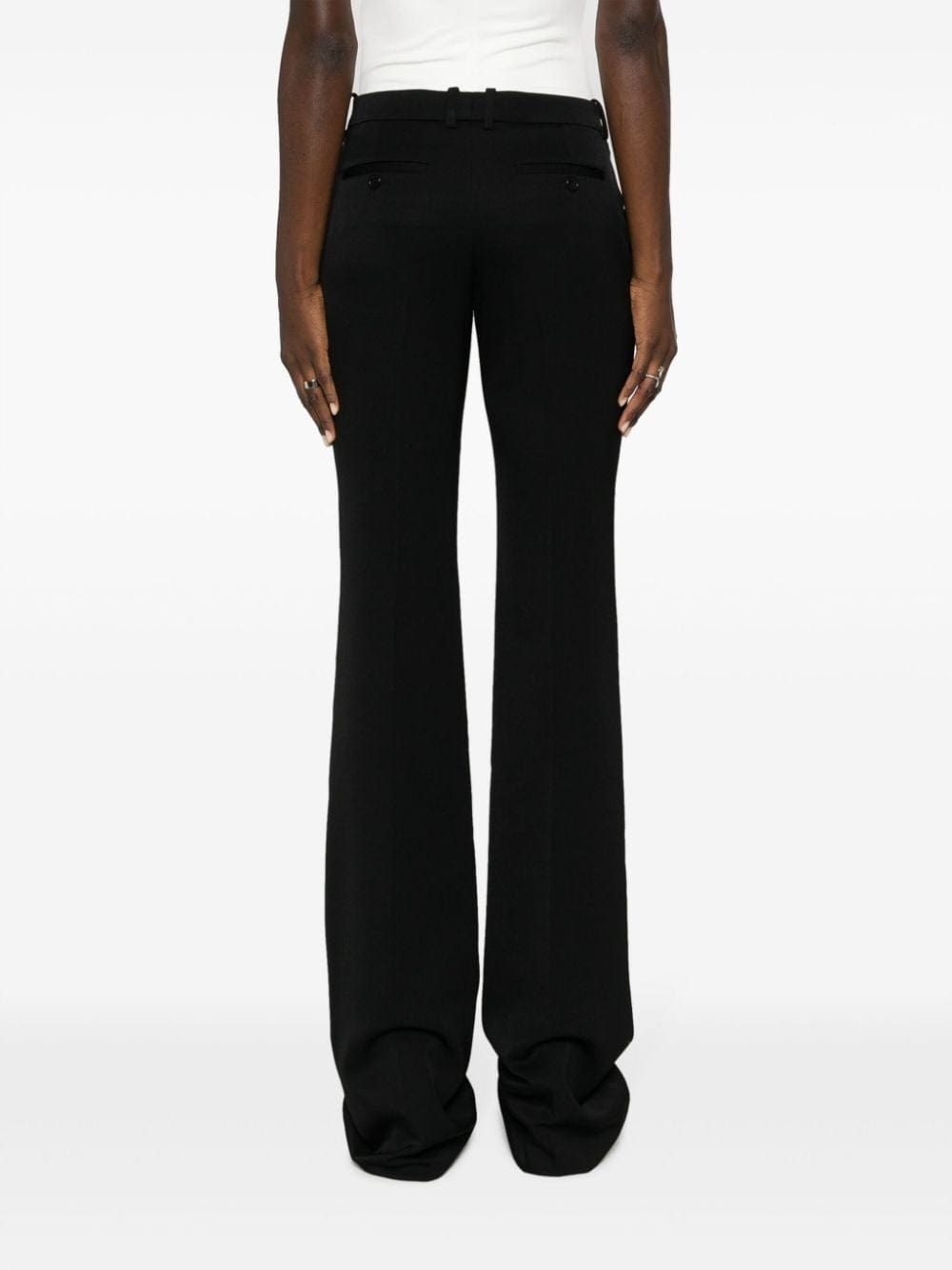Saint Laurent Flared Wool Trousers