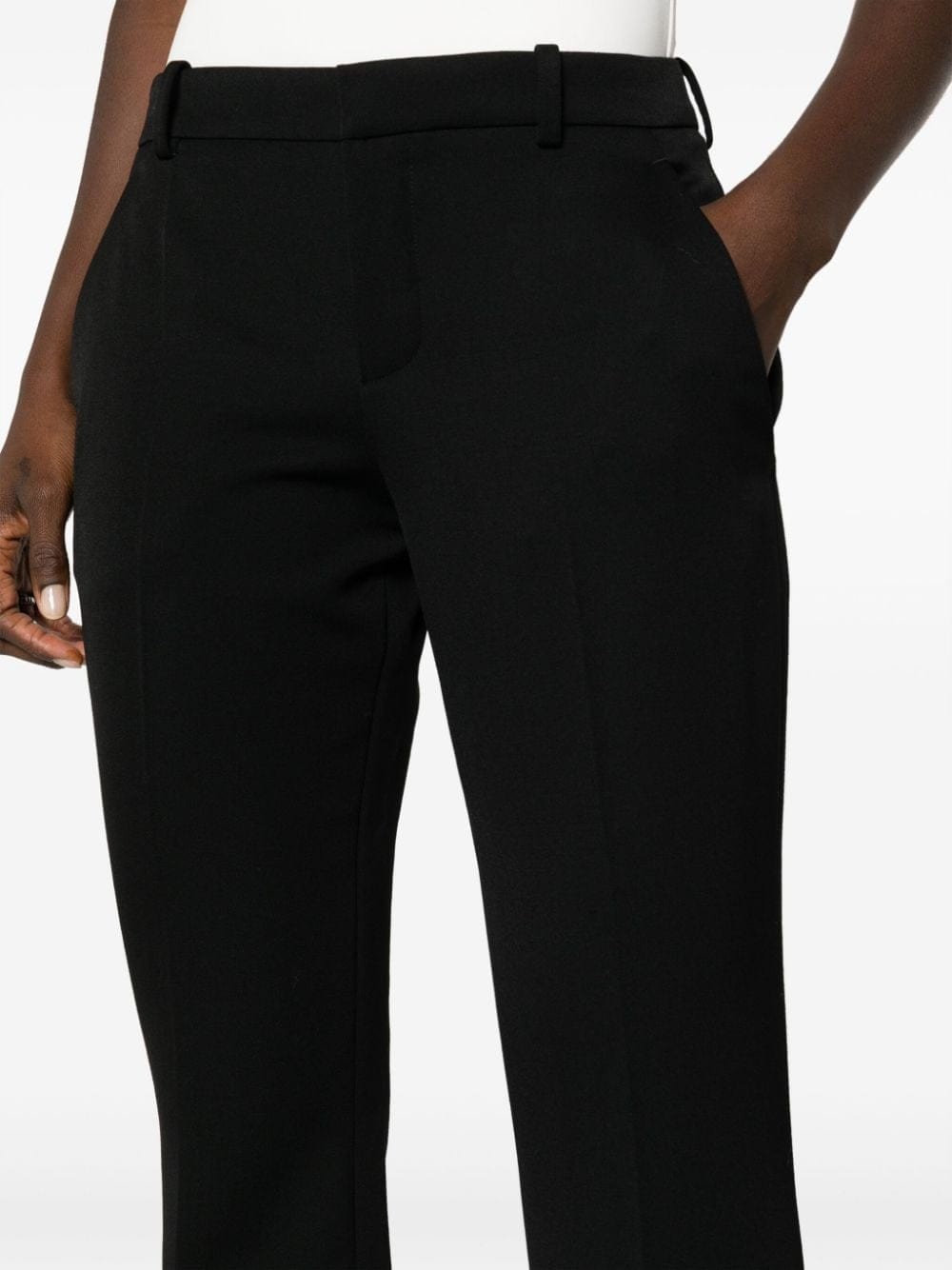 Saint Laurent Flared Wool Trousers