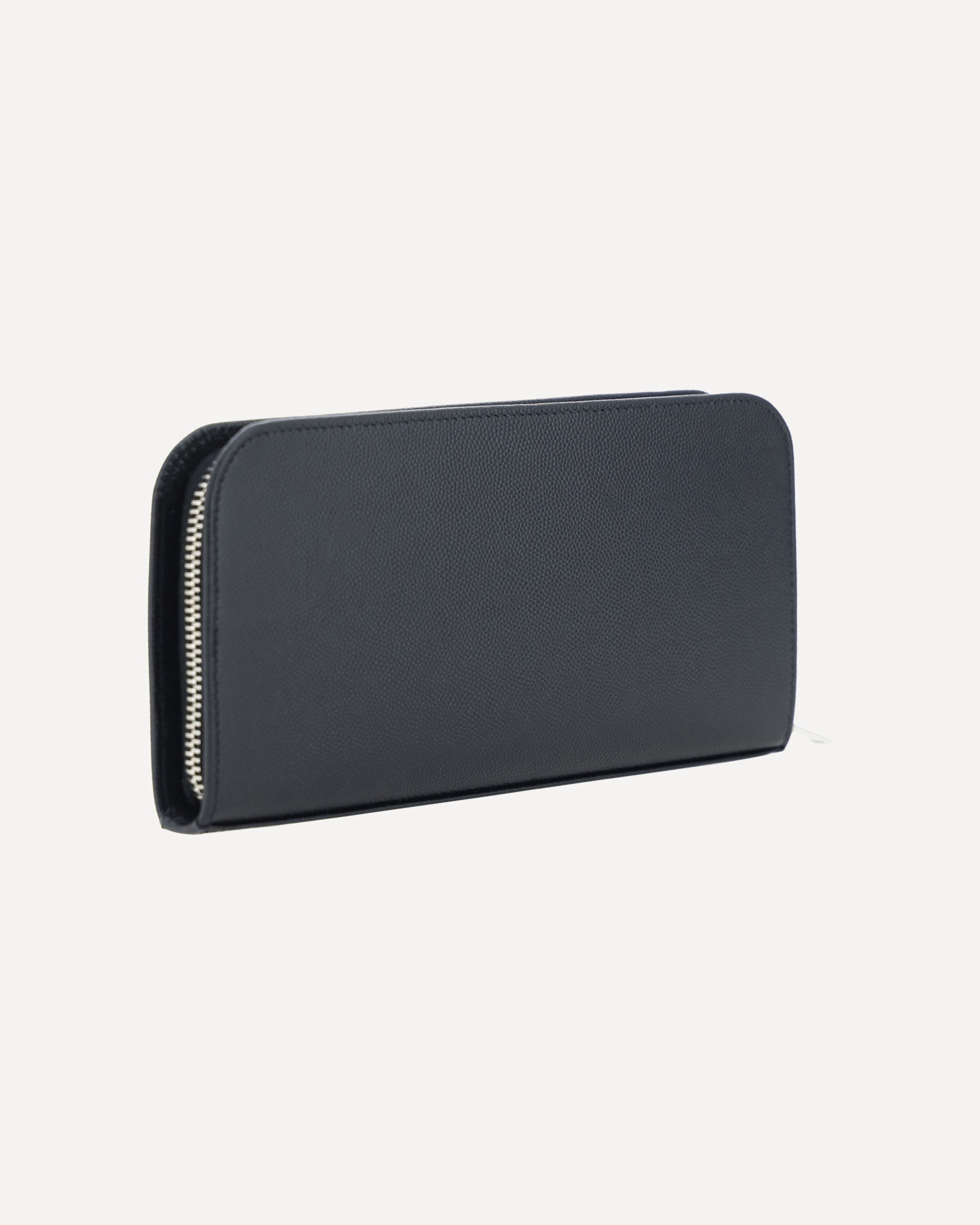 Saint Laurent Grain De Poudre Leather Wallet