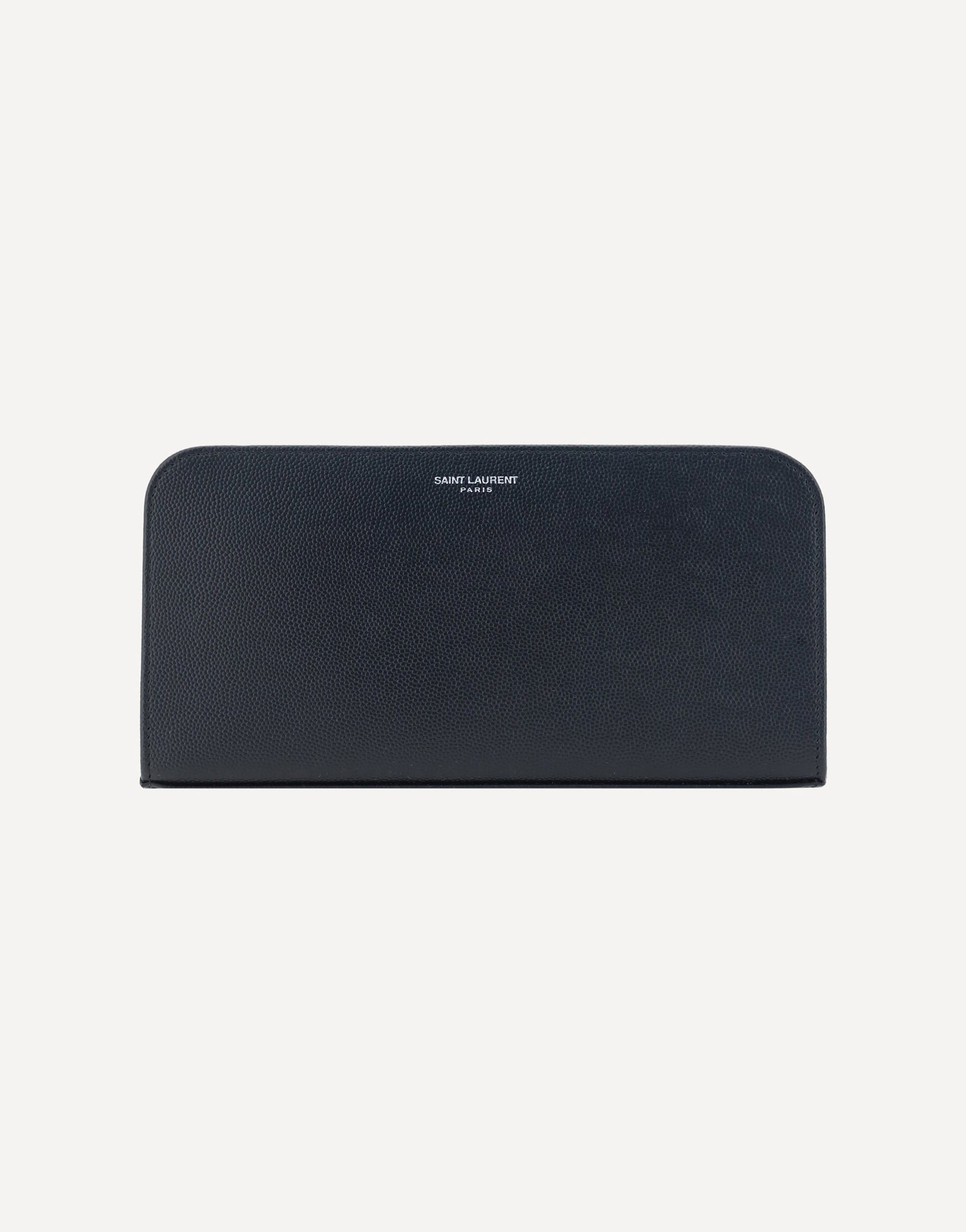 Saint Laurent Grain De Poudre Leather Wallet