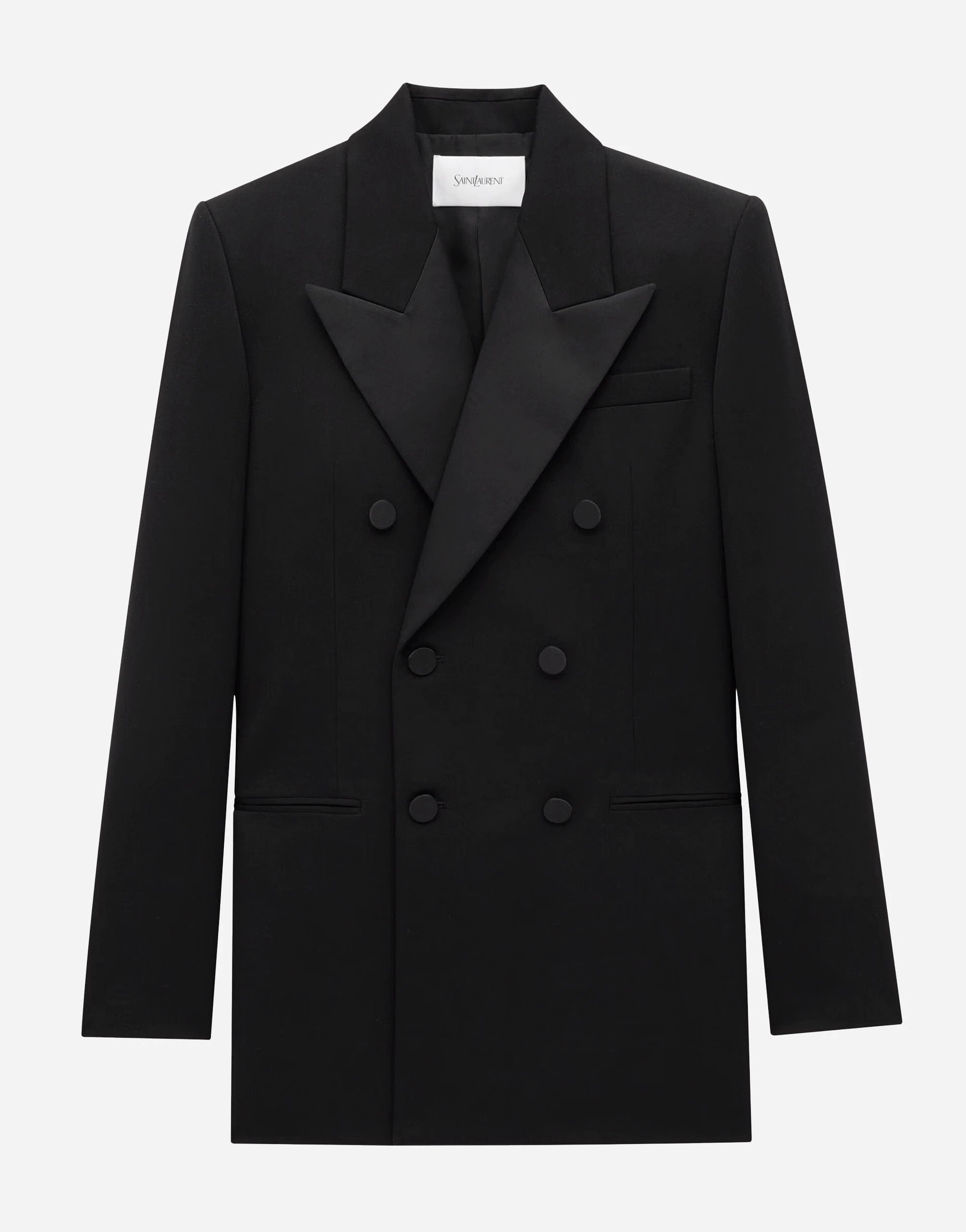 Saint Laurent Grain De Poudre Tuxedo Jacket