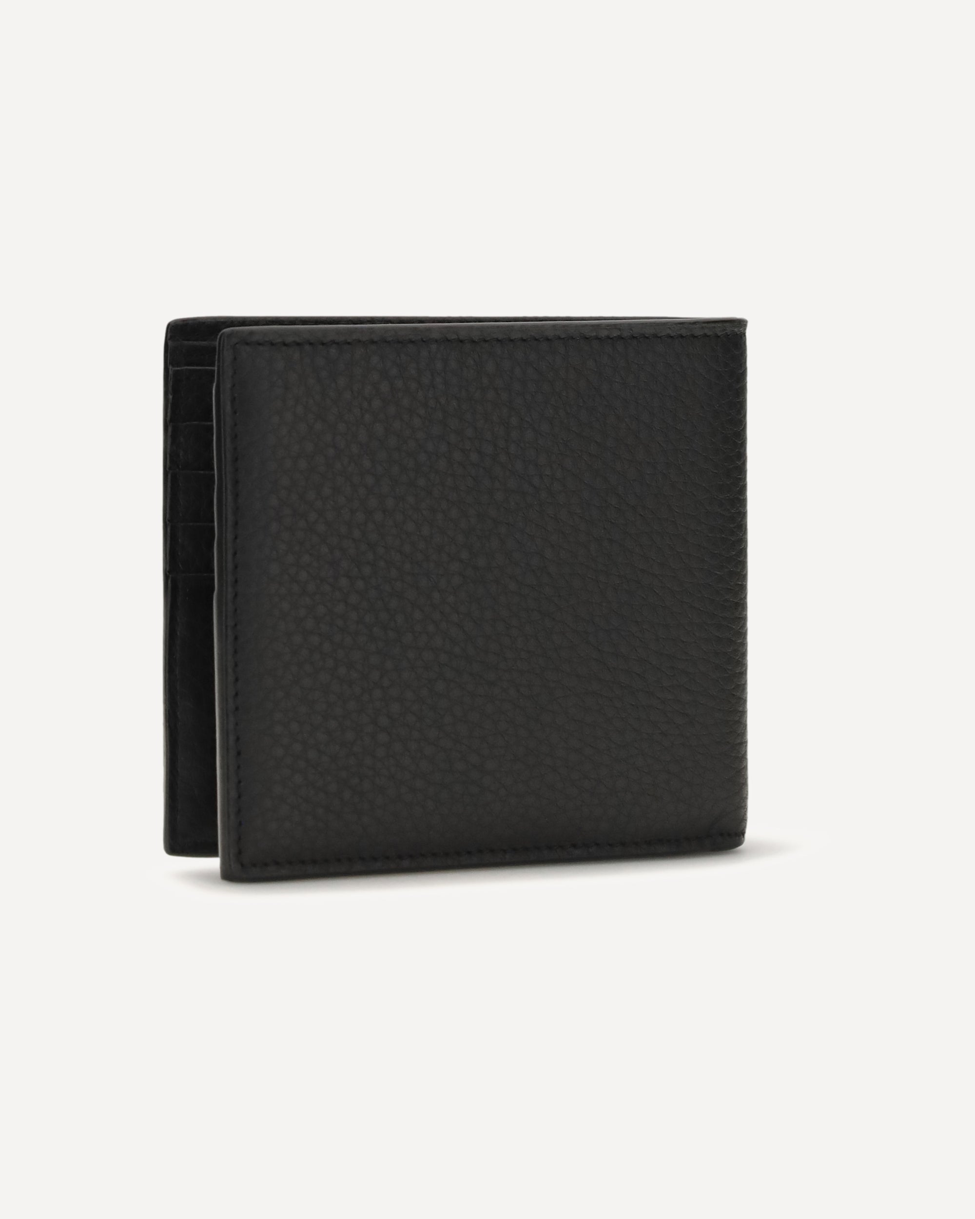 Saint Laurent Grained Leather Wallet With Monogram - alternate view