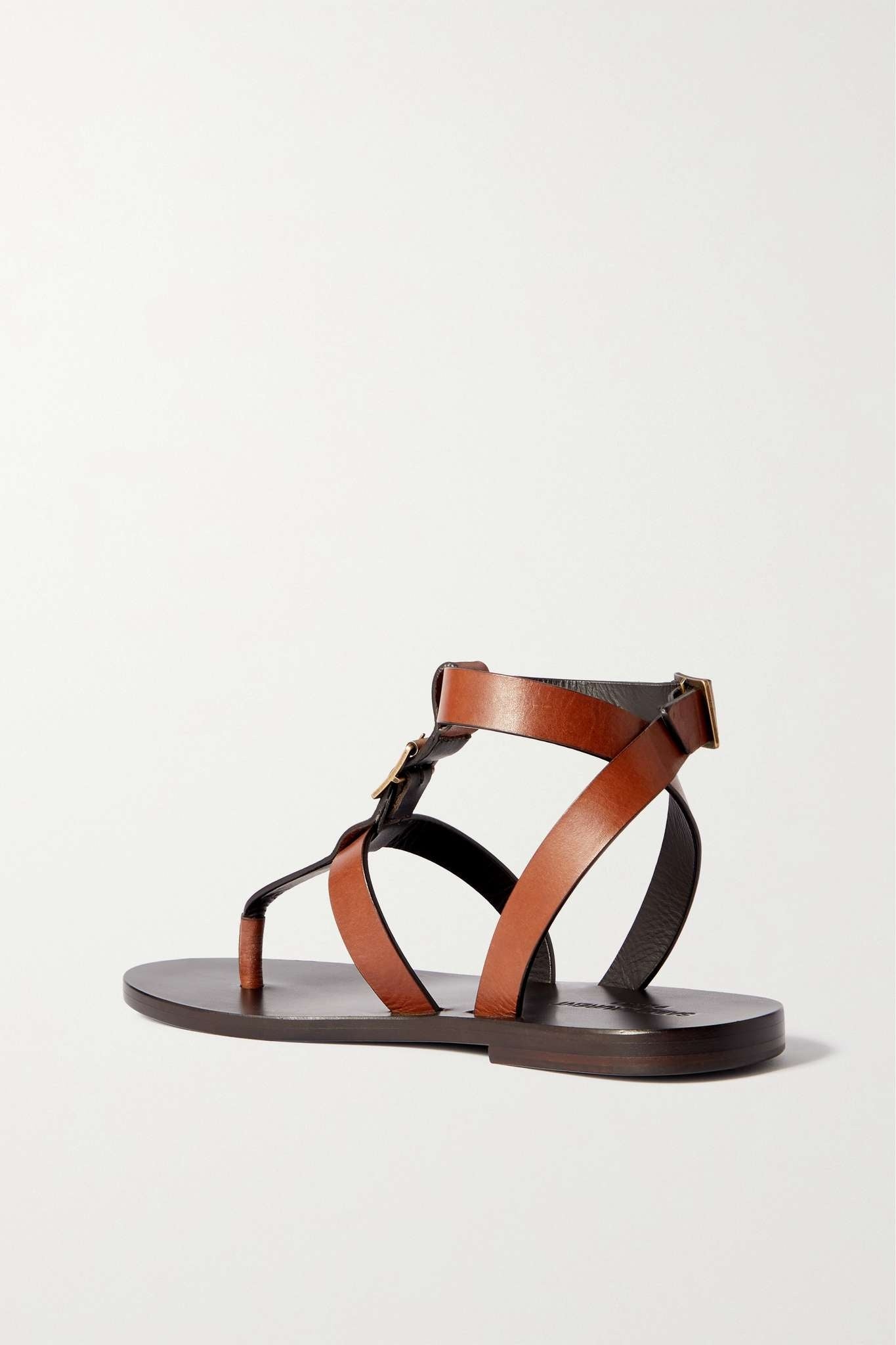 Saint Laurent Hardy Leather Sandals