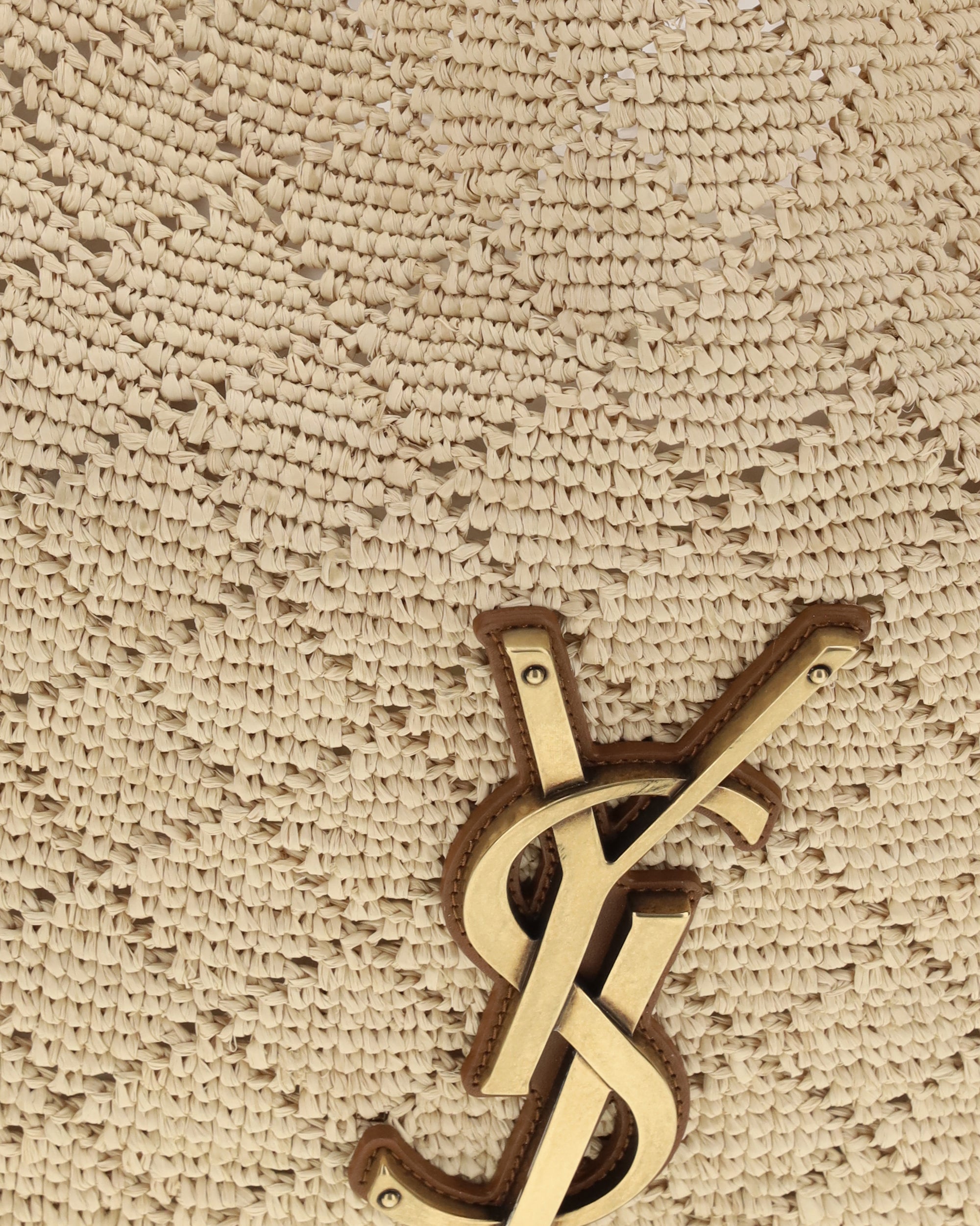 Saint Laurent Icare Hobo Bag In Raffia Shoulder