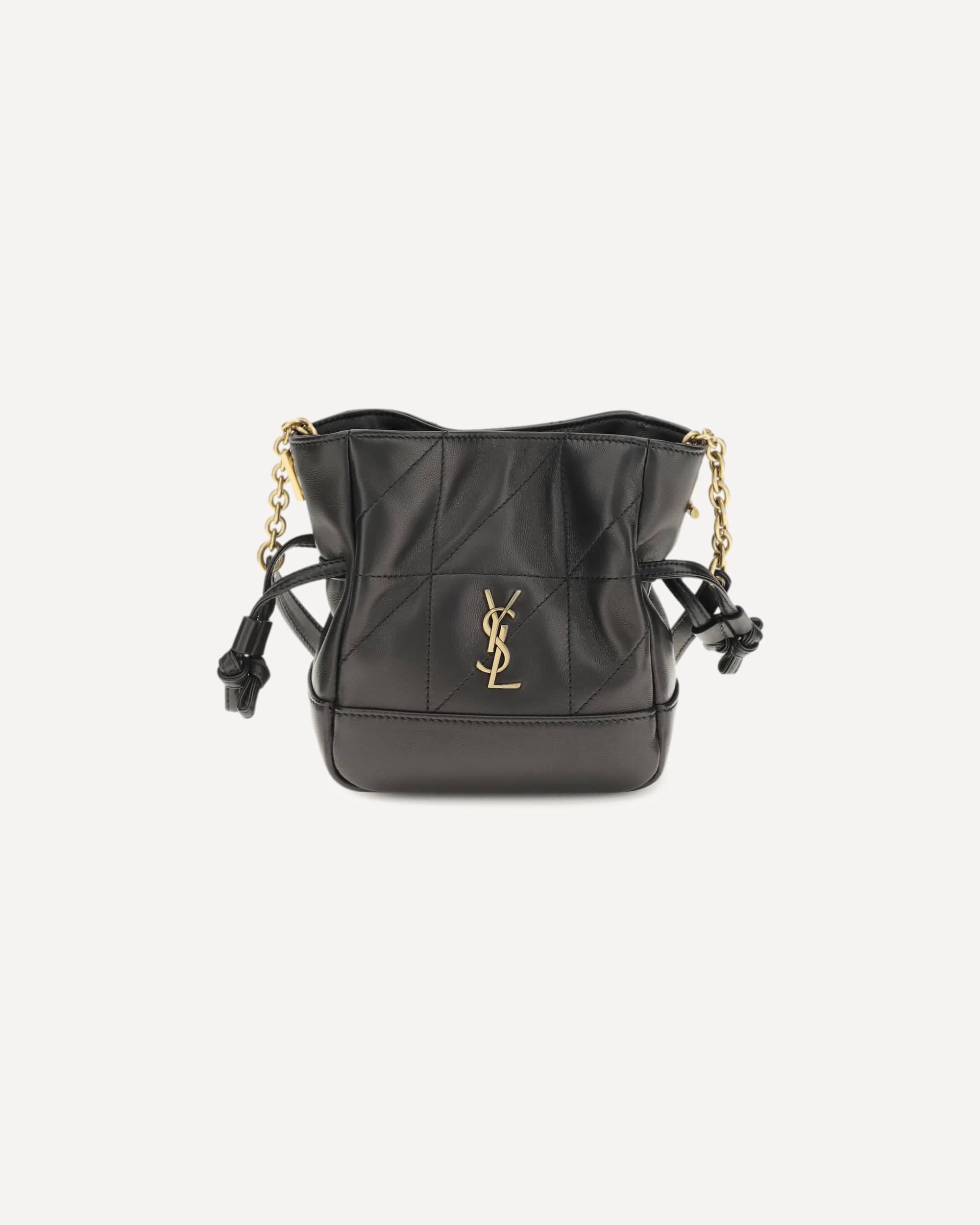 Saint Laurent Jamie Mini Leather Clutch Bag