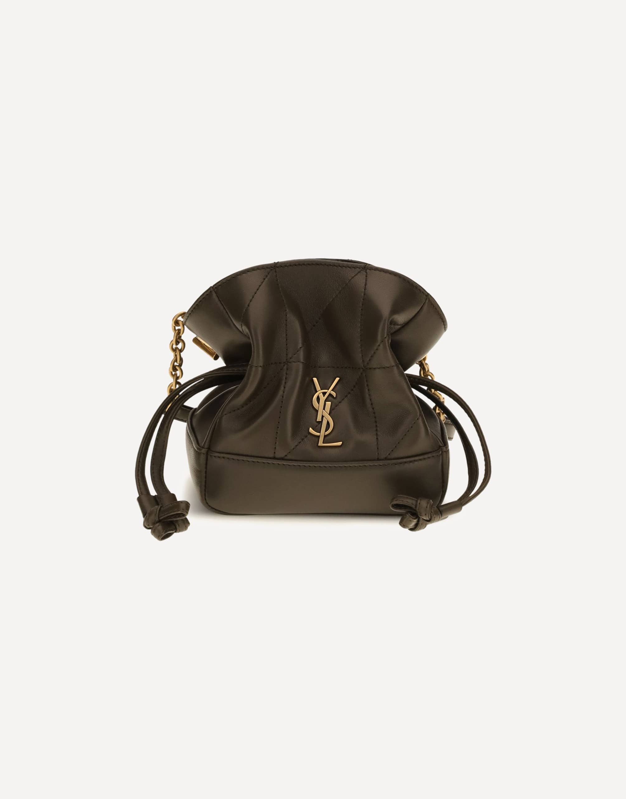 Saint Laurent Jamie Mini Leather Clutch Bag