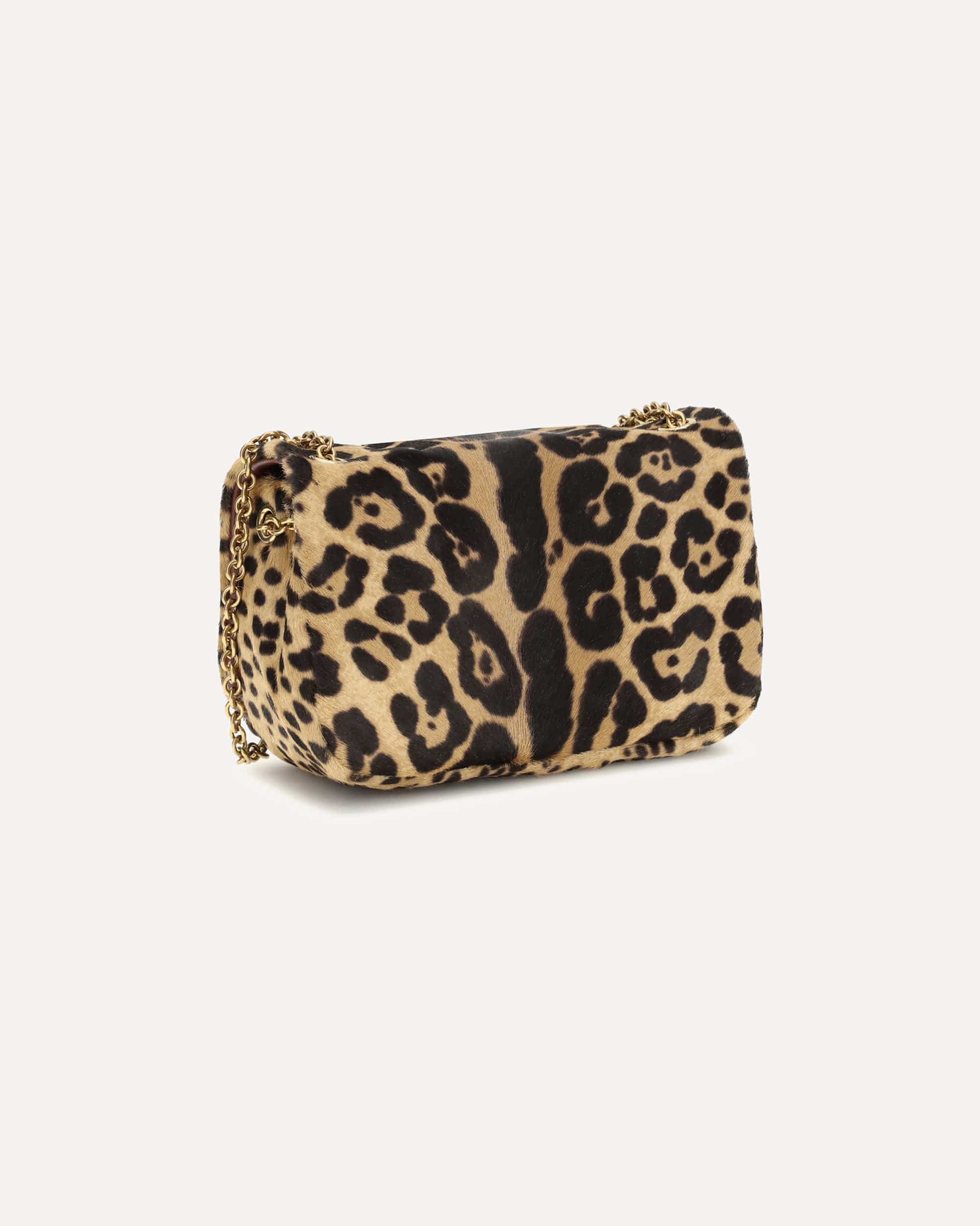 Saint Laurent Jamie Mini Leopard Print Shoulder Bag