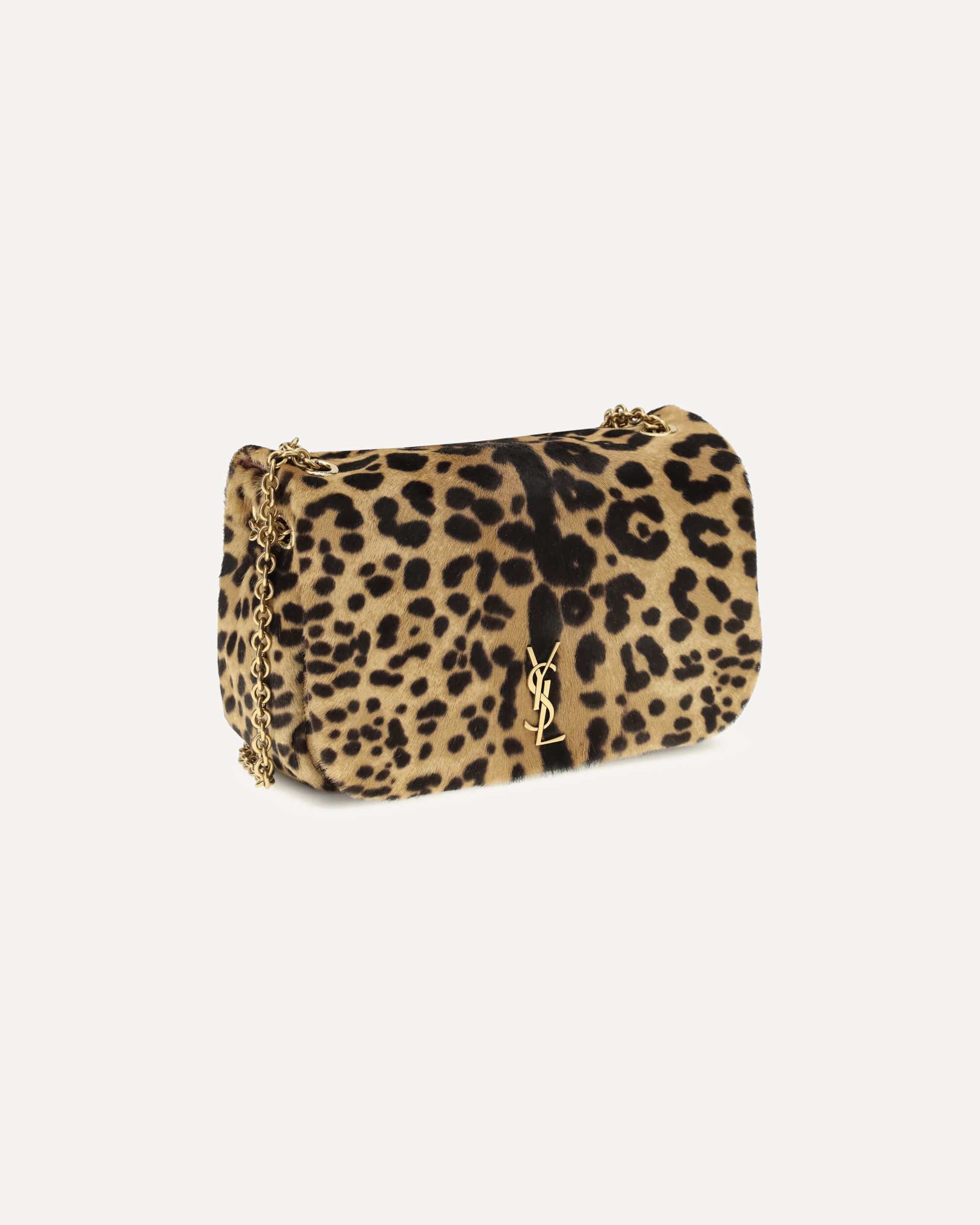 Saint Laurent Jamie Mini Leopard Print Shoulder Bag
